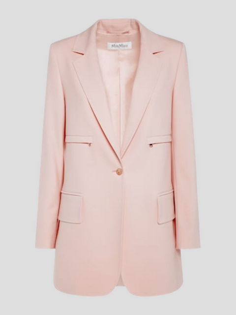 Pink Single Breated Blazer,Max Mara,- Fivestory New York