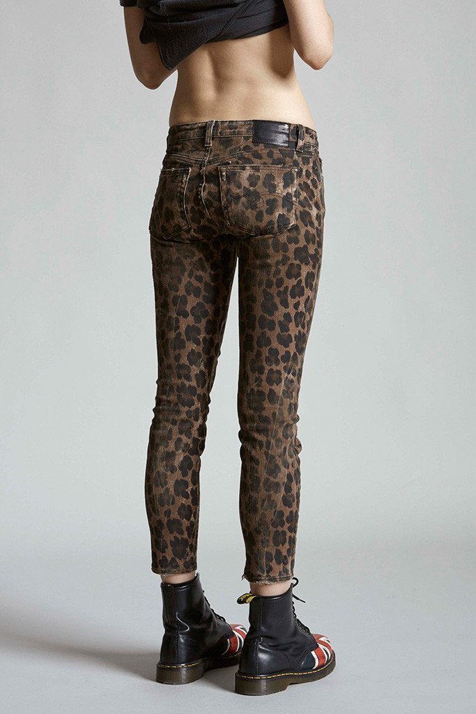 Kate Skinny - Brown Leopard Print Skinny Jeans