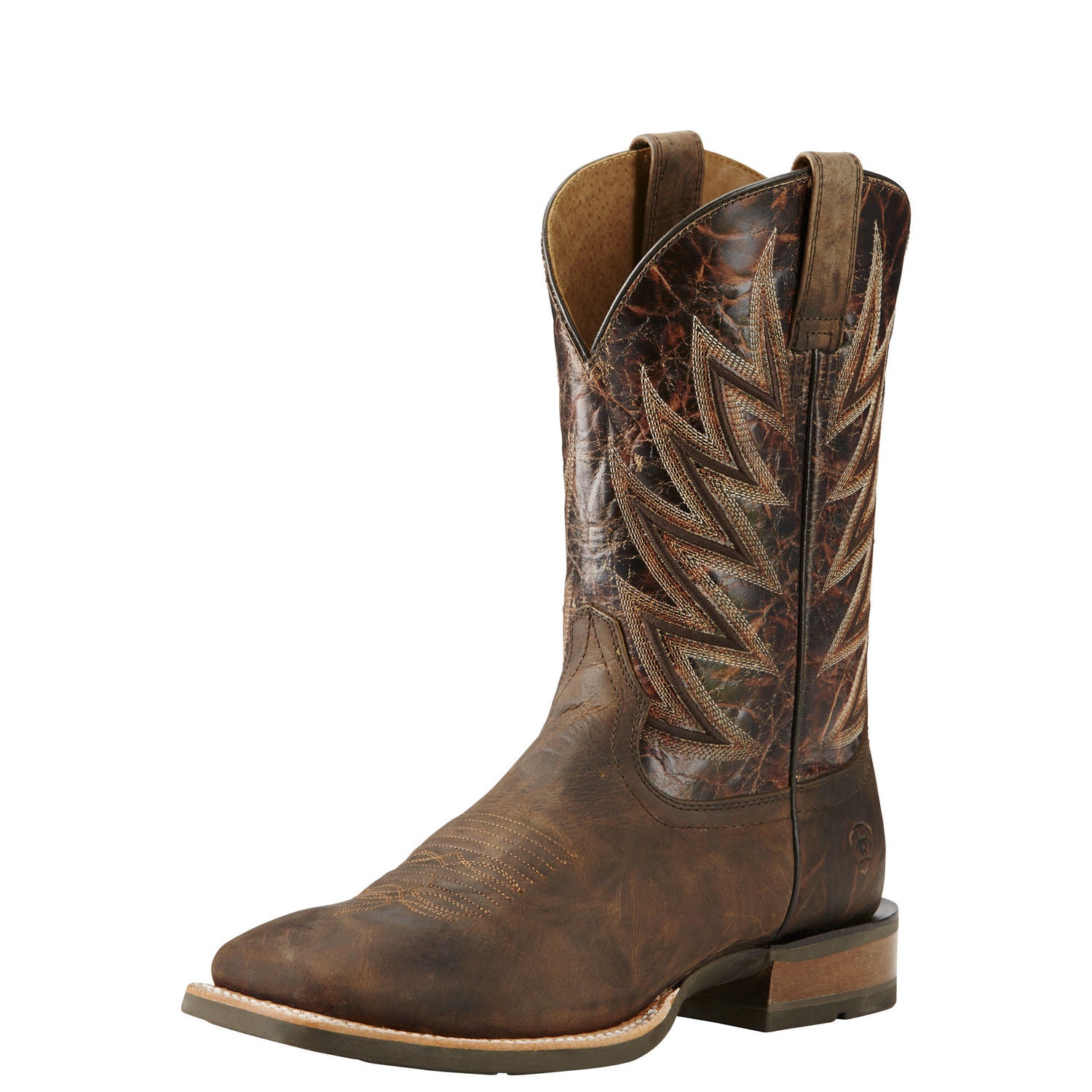 total Enjuague bucal Café Ariat Men's 11" Challenger Western Boots - Branding Iron Brown 1001869 -  ShoeShackOnline