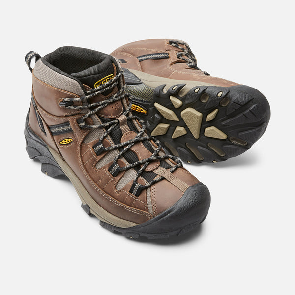 Keen Men's Targhee II Mid Waterproof Hiking Boot - Shitake/Brindle 100 ...