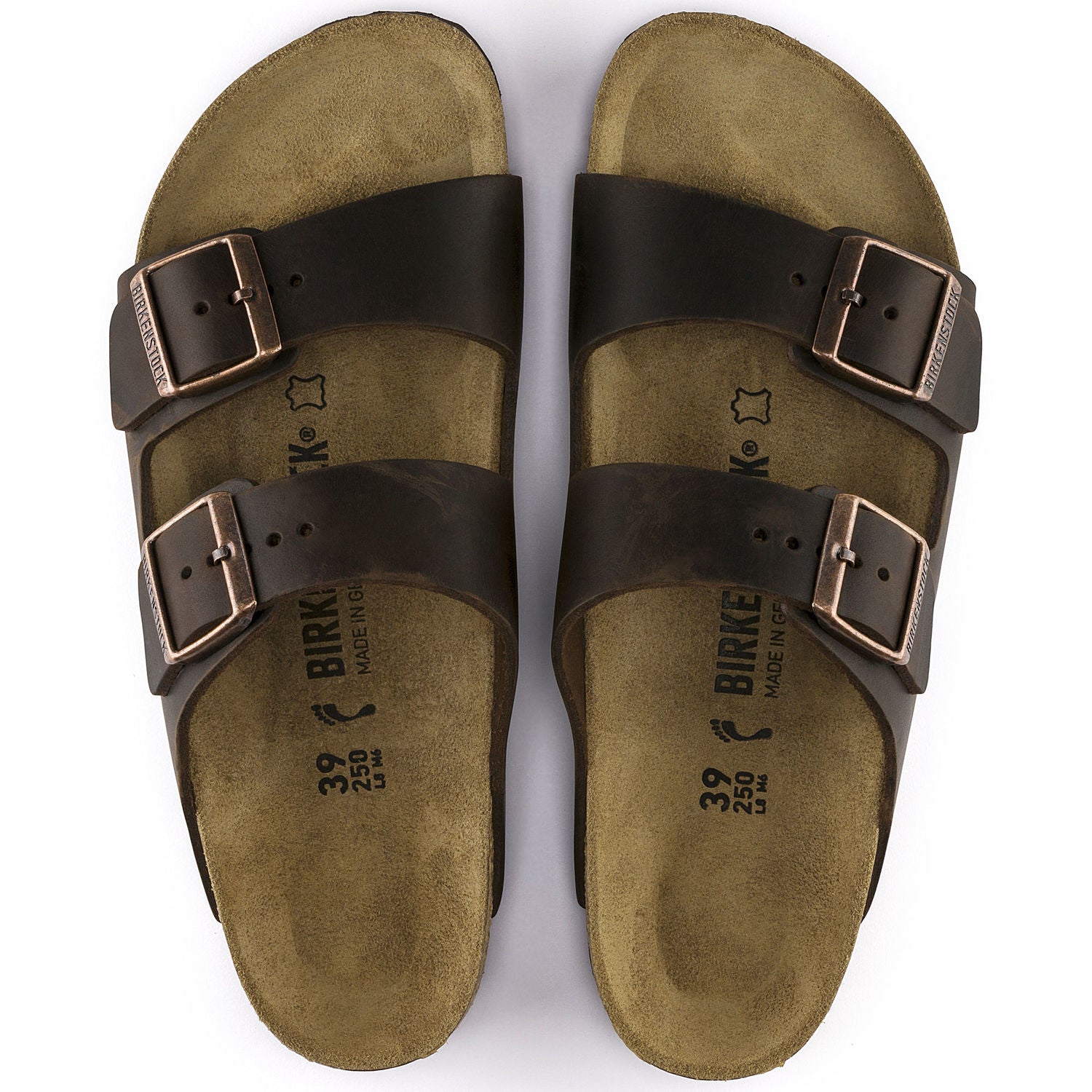 birkenstock arizona habana oiled leather women's