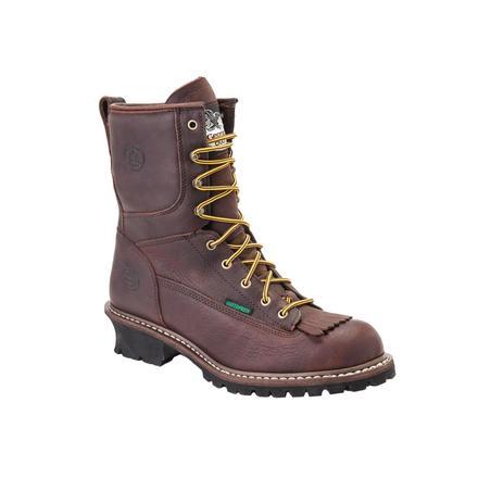 logger steel toe work boots