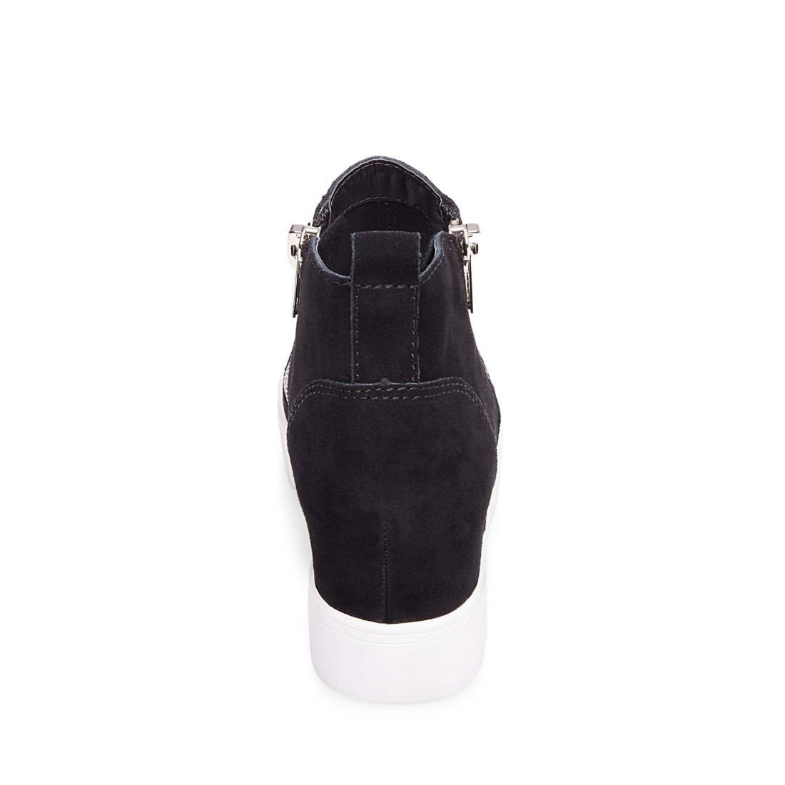 steve madden wedgie black suede