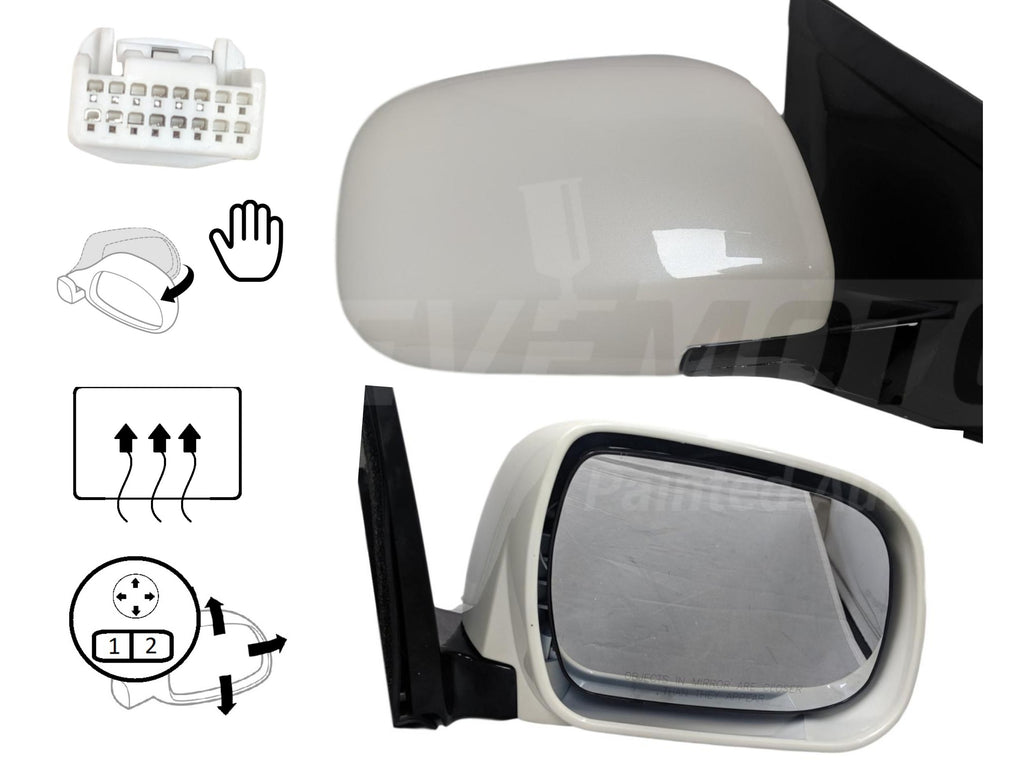 Amazon Com Spieg Ma1321176 Side Mirror Replacement For Mazda Cx 5 2015 2016 Power Heated Led Turn Signal Bsm Power Fold Lane Assistance White Passenger Side Automotive