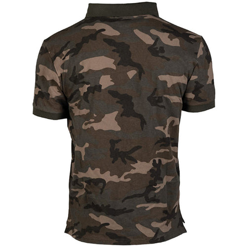 Mil-Tec Polo Shirt Woodland Camo - Free Delivery | Military Kit