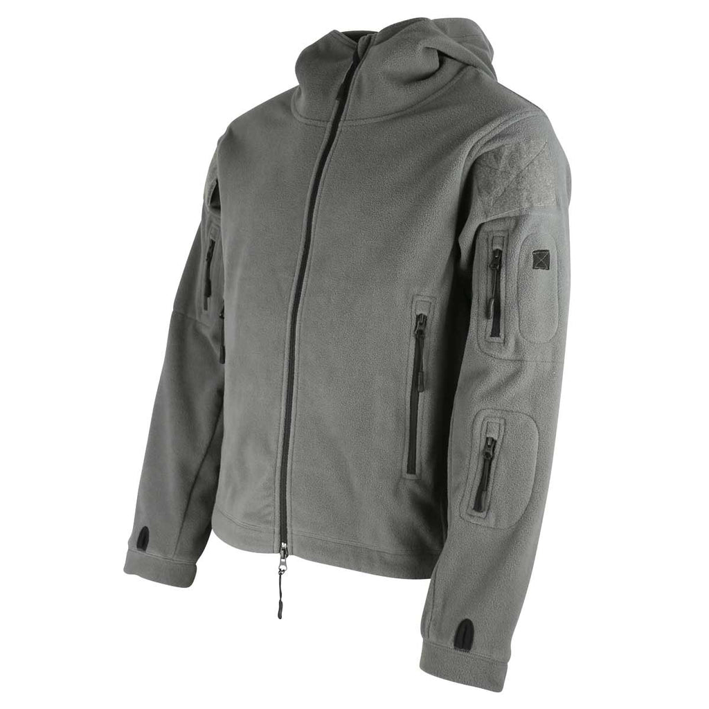 Kombat Grey Fleece Hoodie Jacket - Free UK Delivery | Military Kit