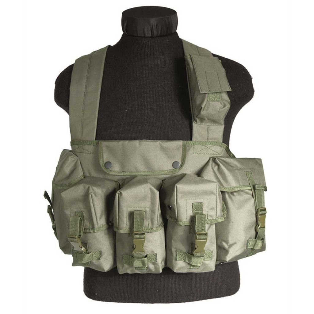 Mil-Tec Chest Rig Olive Green - Free UK Delivery | Military Kit