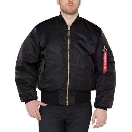 Alpha Industries Ma 1 Bomber Flight Jacket Black Military Kit