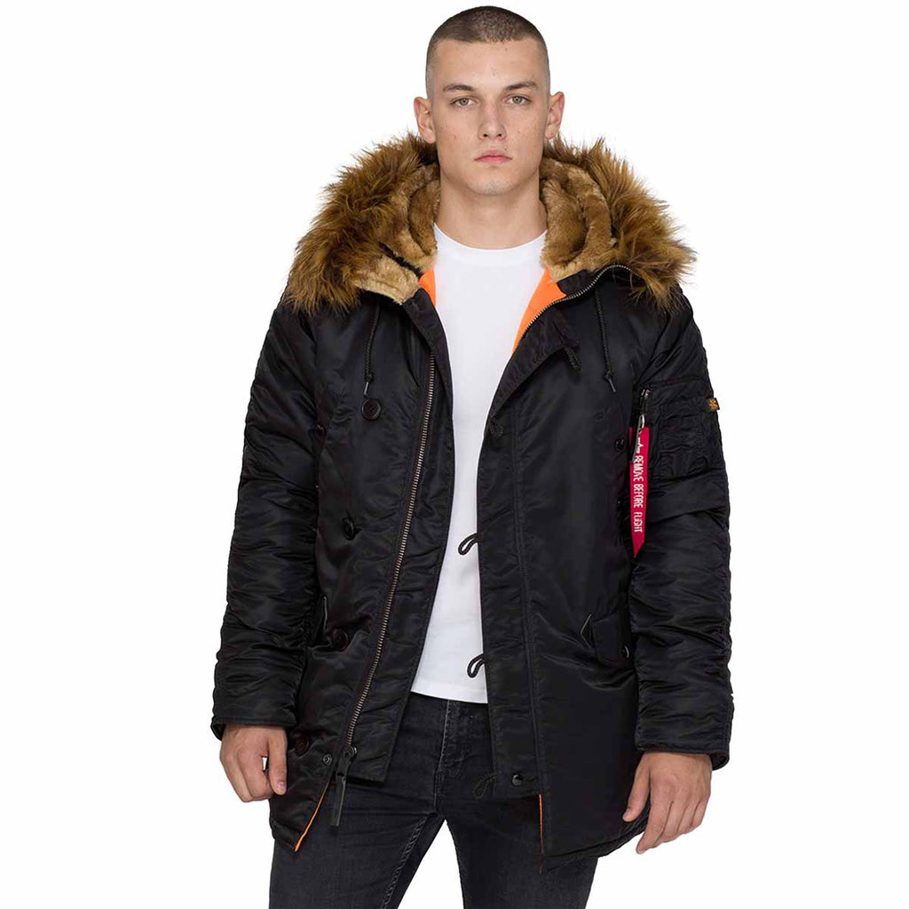 Alpha Industries N3B Slim Fit Parka VF 59 Black | Military Kit