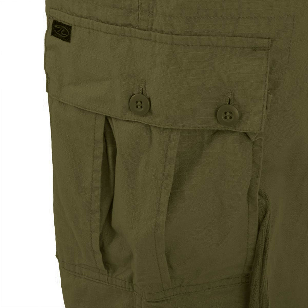 Highlander M65 Combat Trousers Olive Green - Free UK Delivery