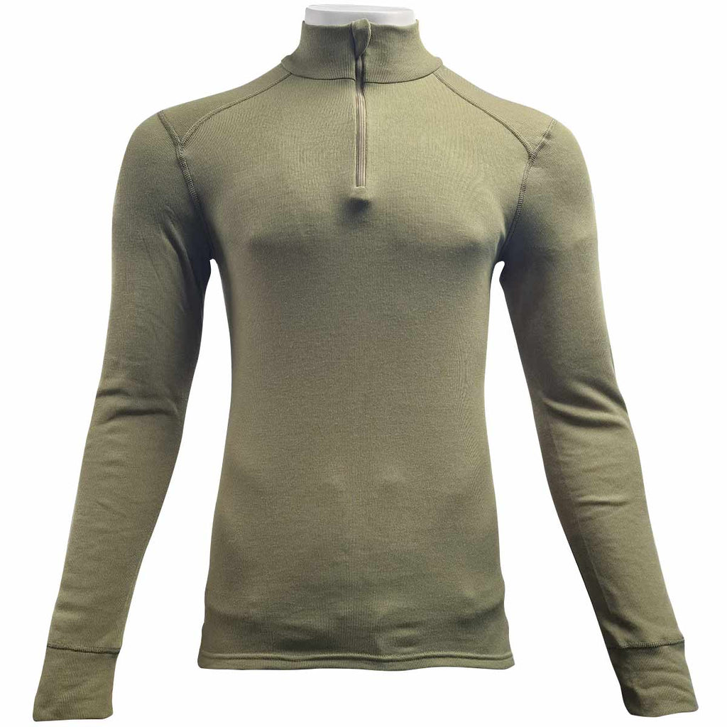 Dutch Army Odlo Thermal Long Sleeve Vest OD Green Used | Military Kit