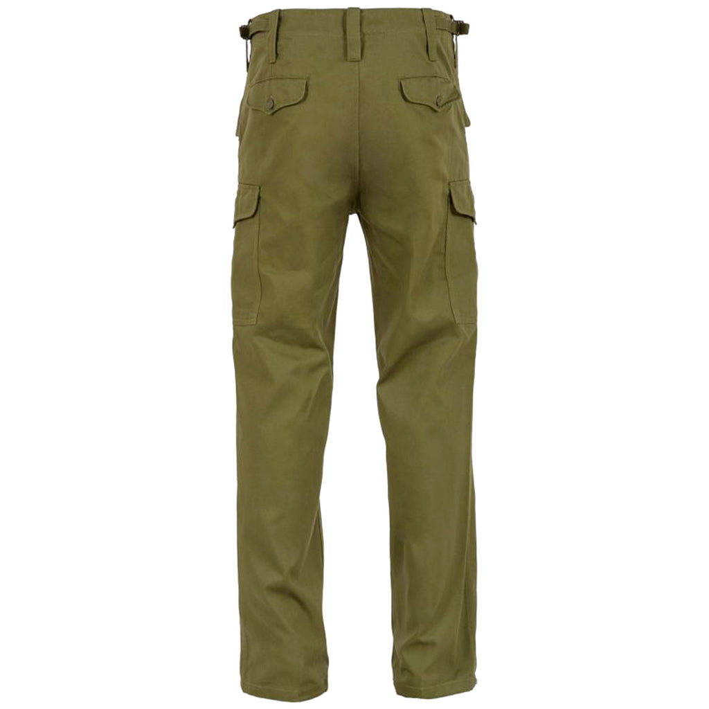 Highlander Mens Heavyweight Combat Trousers Olive Green | Military Kit