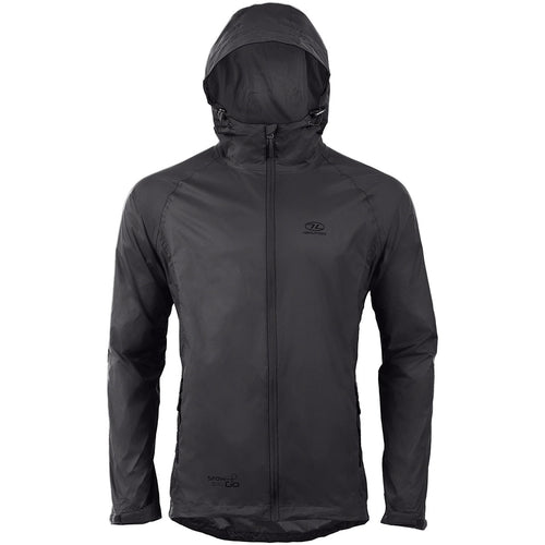 Highlander Stow & Go Waterproof Jacket Black - Free UK Delivery