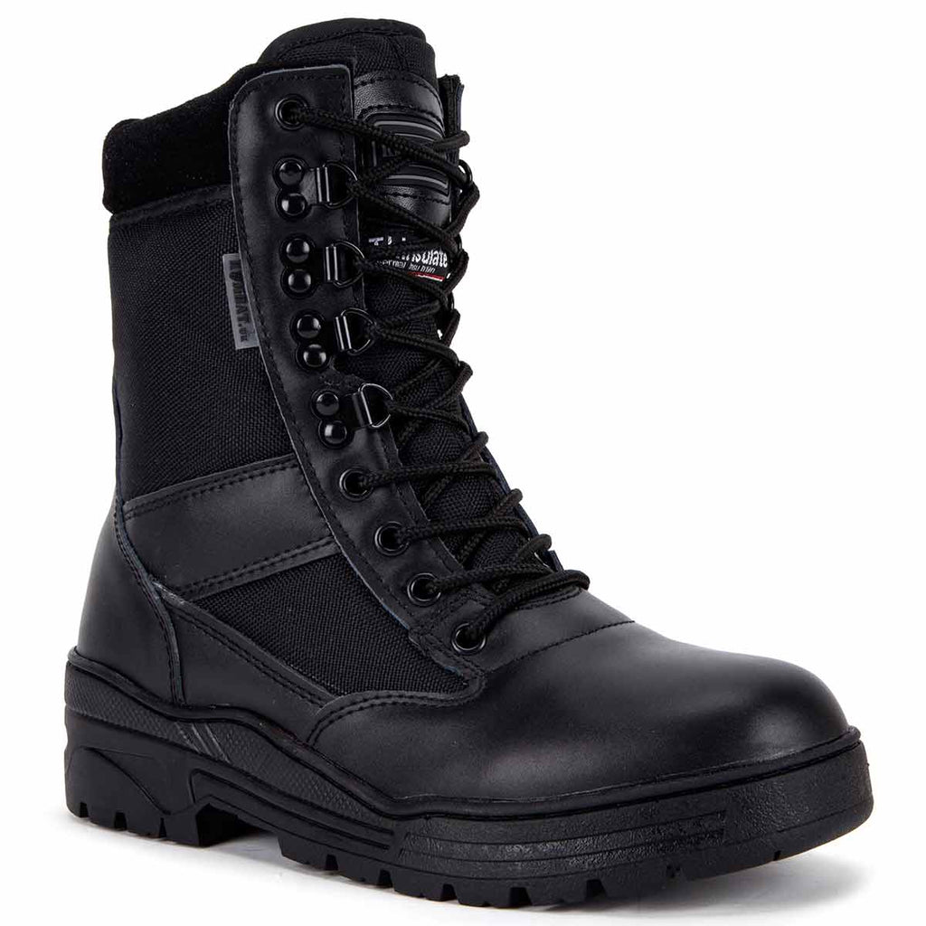 Kombat Black Half Leather Patrol Boot 