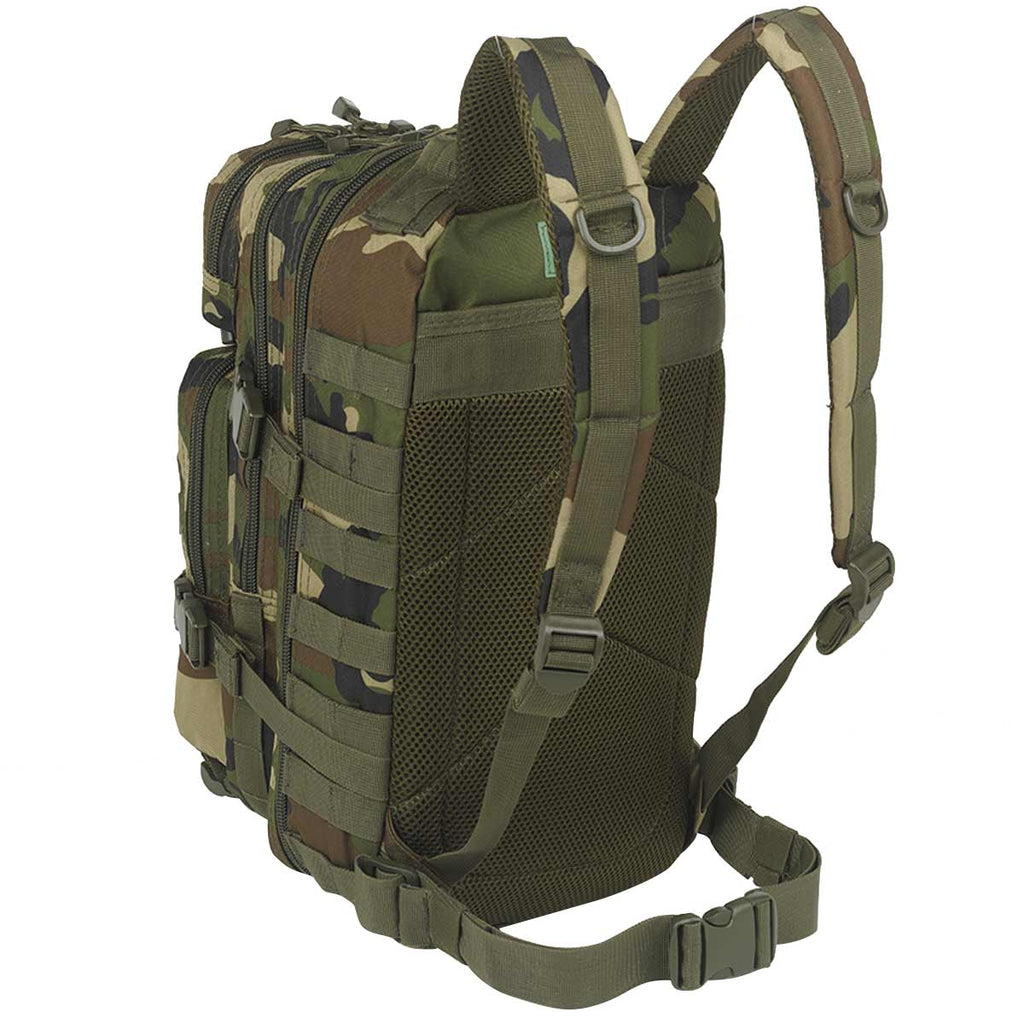 Mil-Tec MOLLE Assault Pack Small 20 Litre Woodland Camo | Military Kit