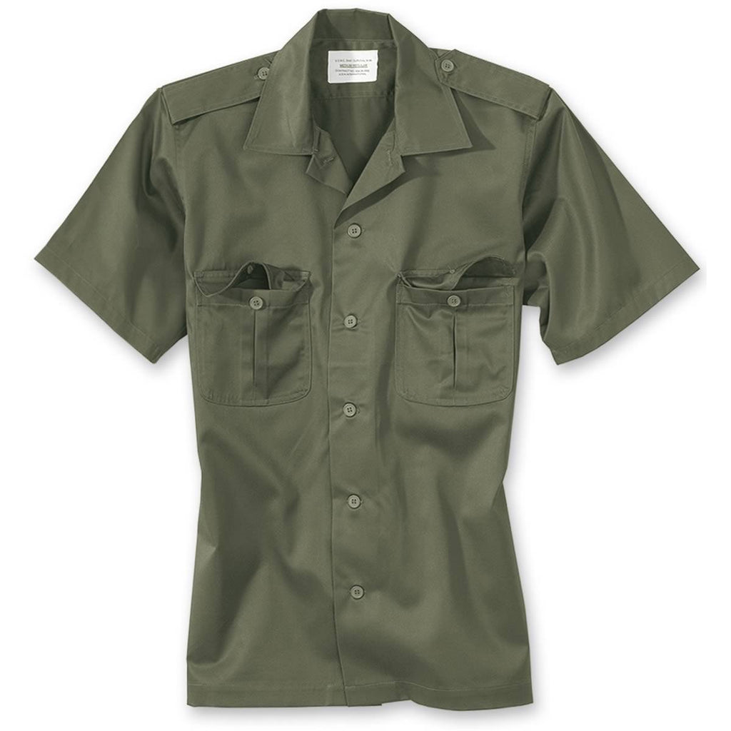 Surplus Olive Green Short Sleeve Shirt - Free UK Delivery | Military Kit