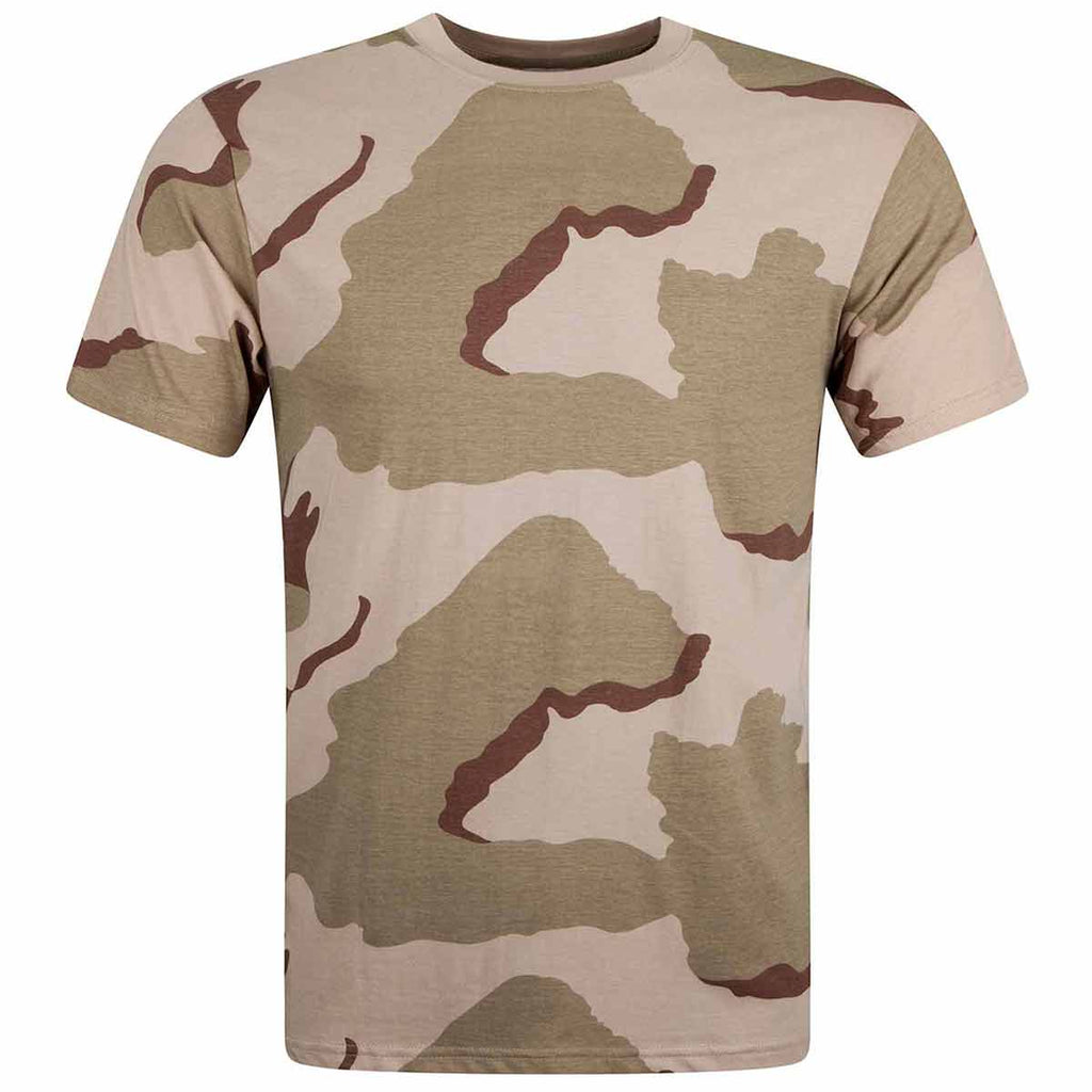 camouflage t shirt front and back