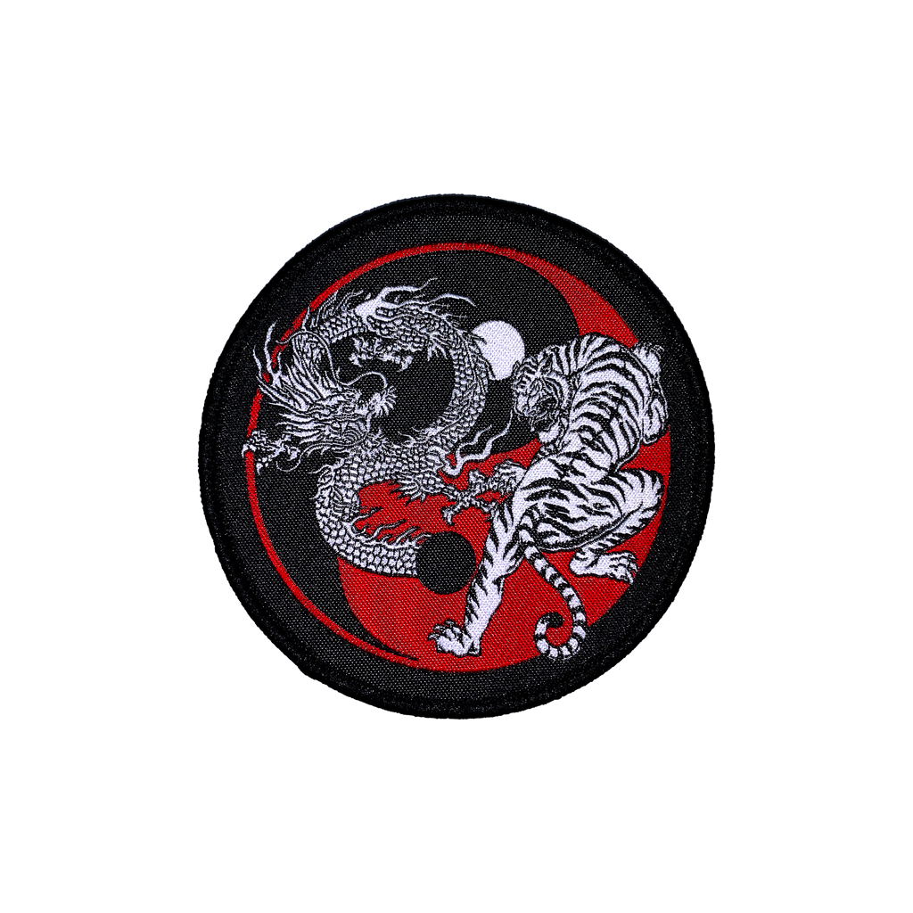 Dragon Vs Tiger Yin Yang Patch Bushido