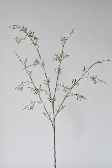 Faux White Berry Stem – Cotswold Luxe