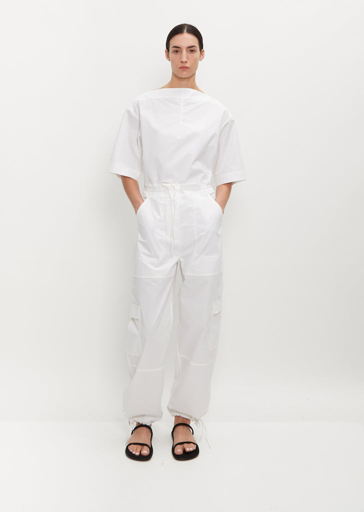 Pleated Cotton-Twill Shorts – La Garçonne