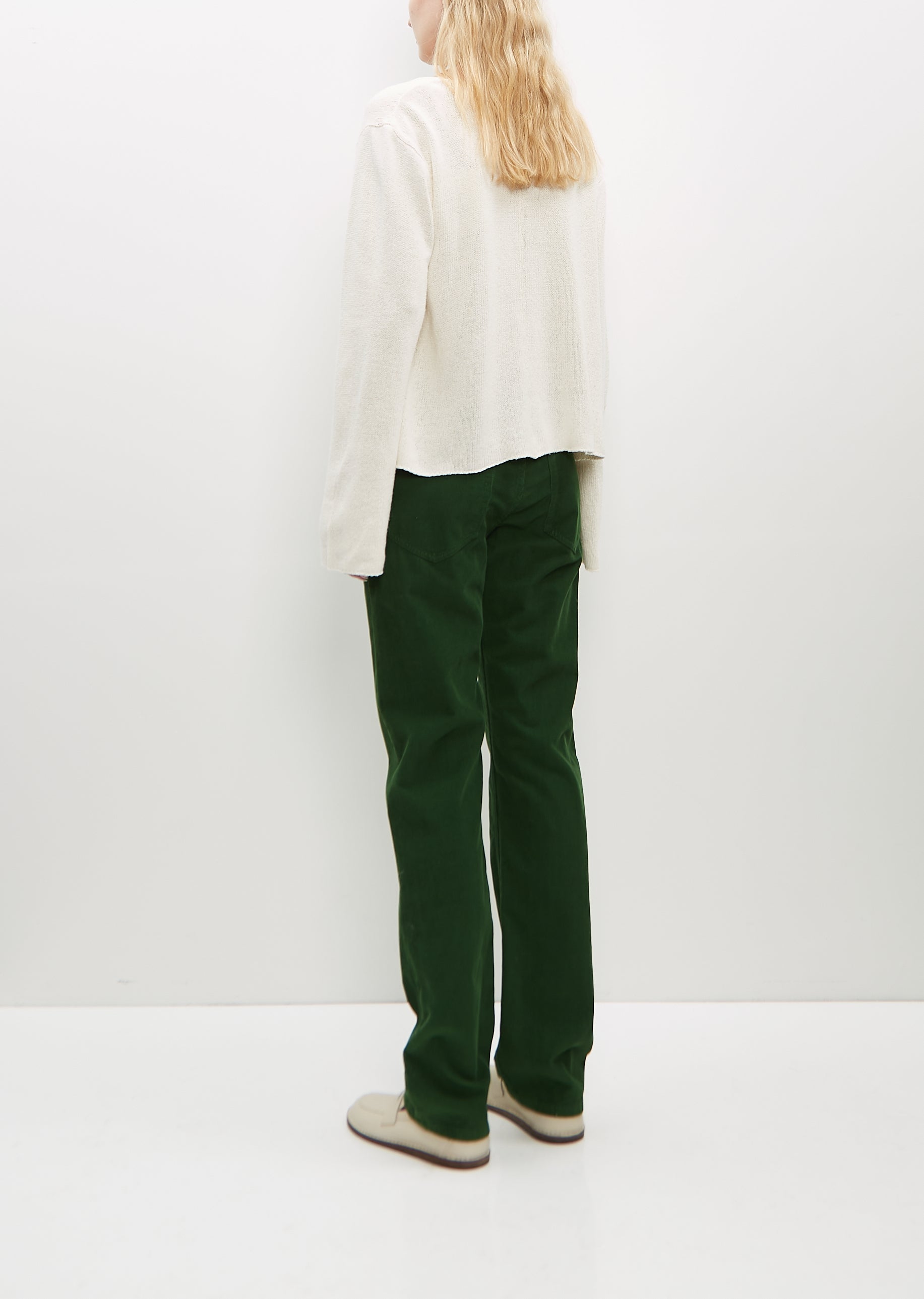 Shop The Row Carlind Pant In Pine Green