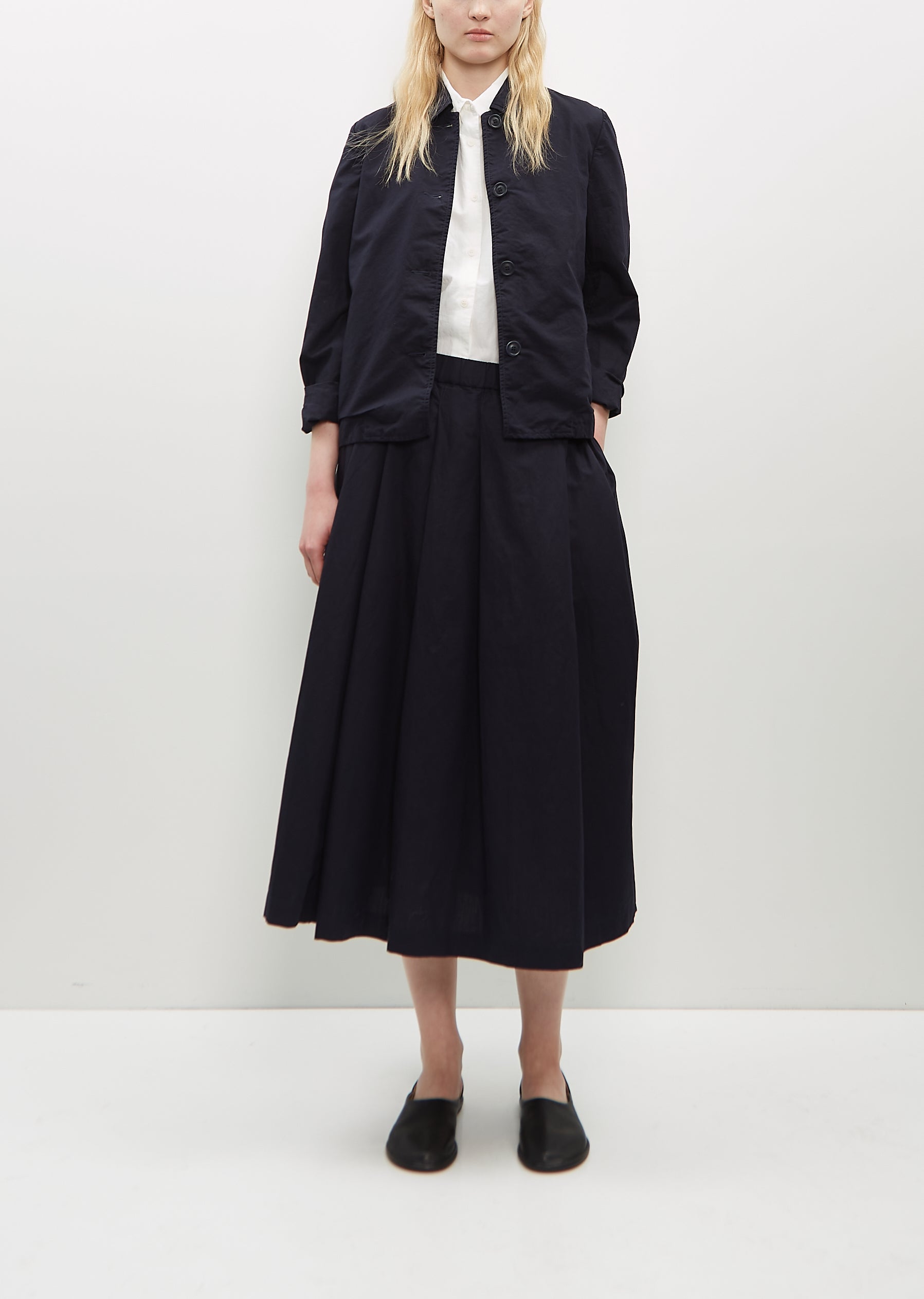 Shop Casey Casey Bowling Skirt In Navy