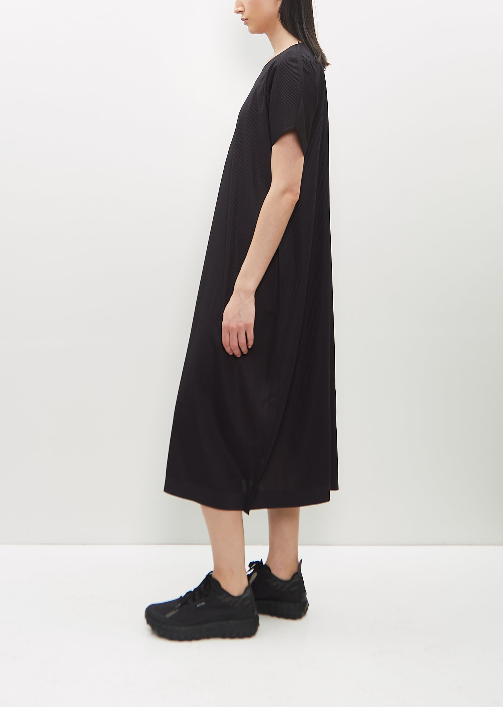 Shop Issey Miyake A-poc Form Dress In 15-black