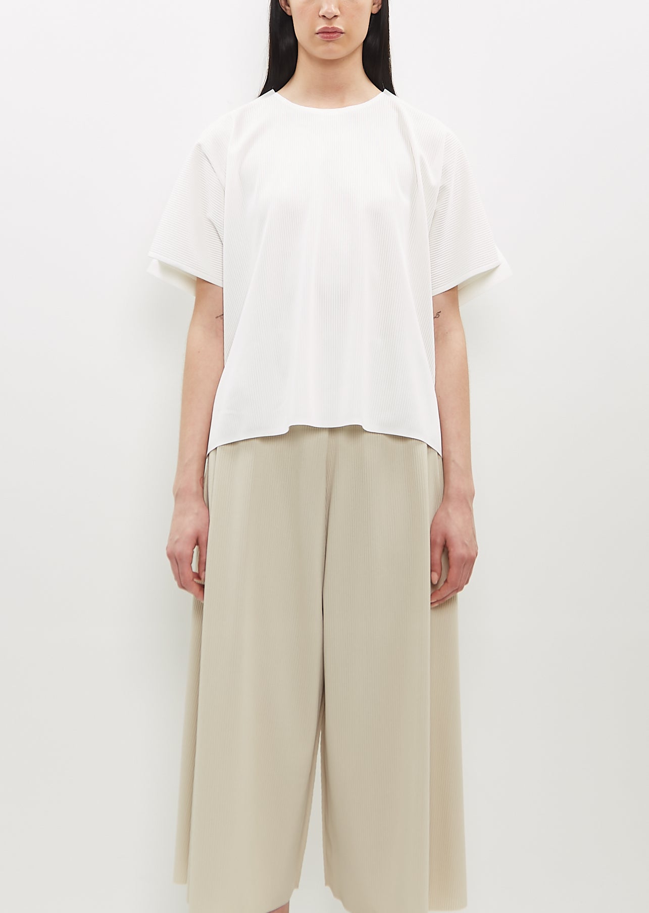 Shop Issey Miyake A-poc Form Shirt In 02-off White