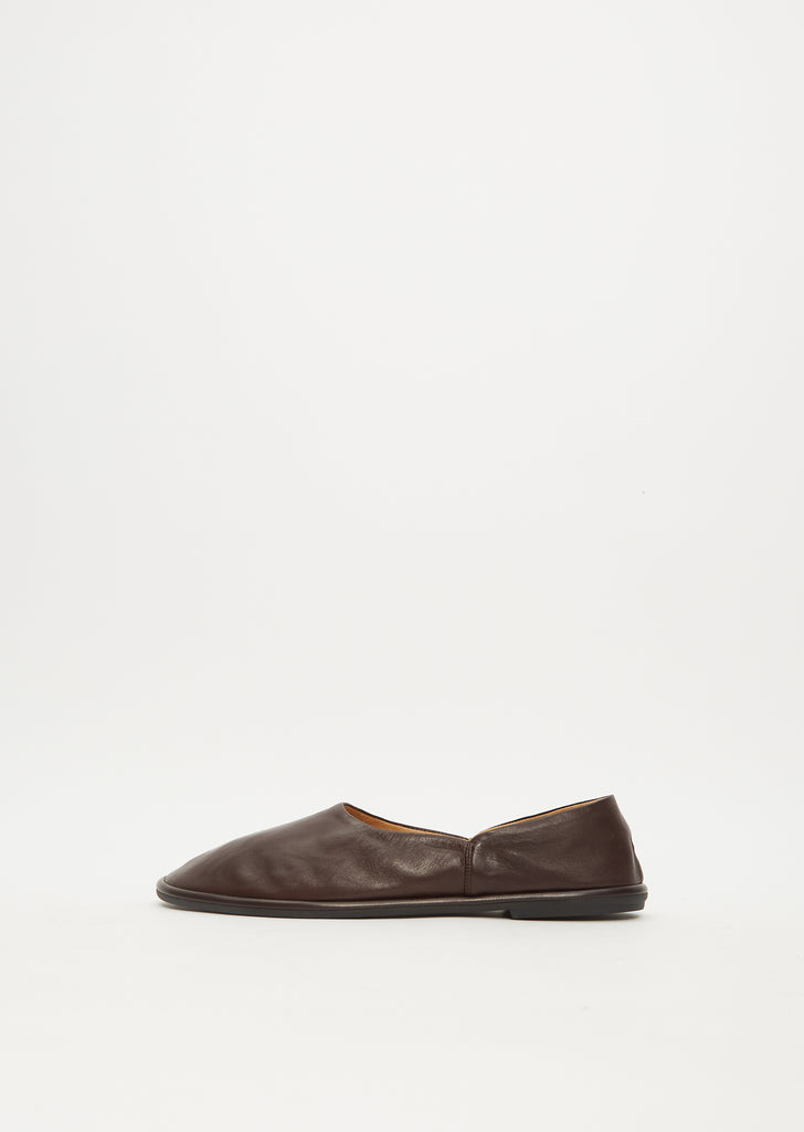 Suede Moccasin Slipper — Dark Brown – La Garçonne