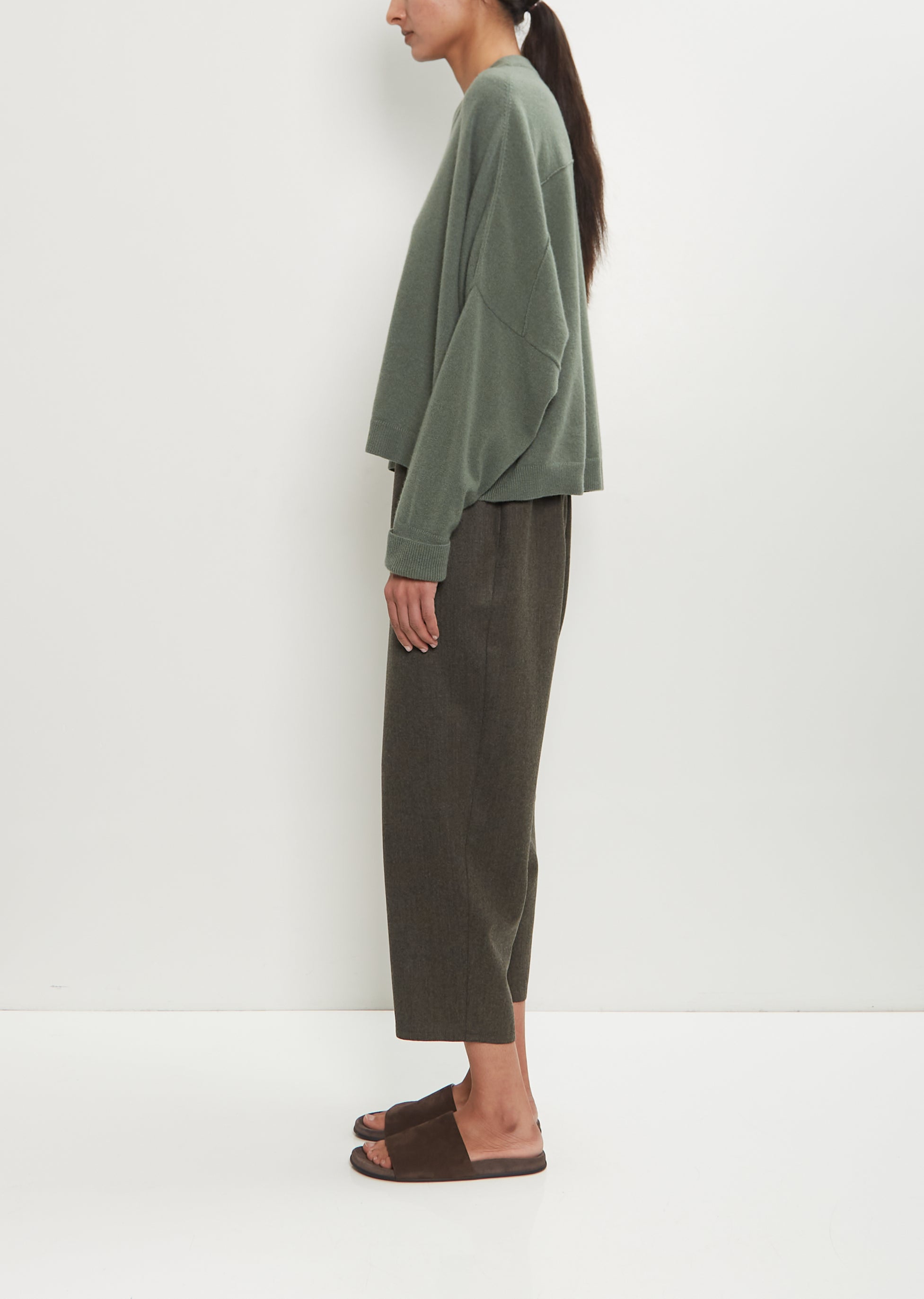 Dušan Cashmere Iconic Crewneck Sweater In Green