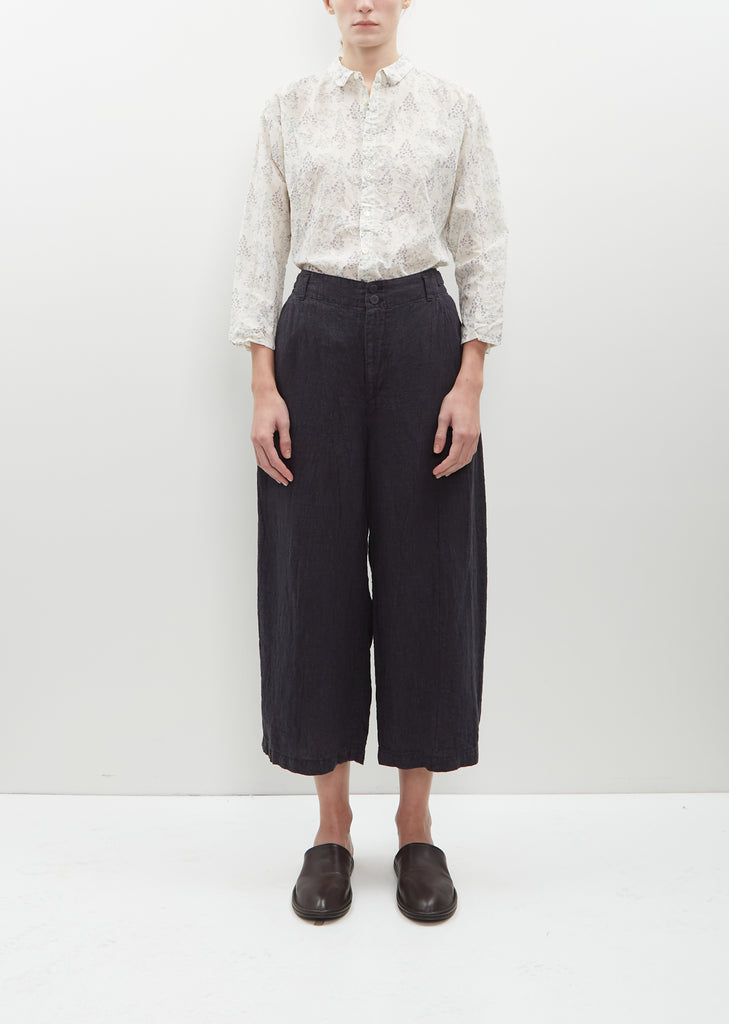 Linen Rayon Loose Slim Pants – La Garçonne