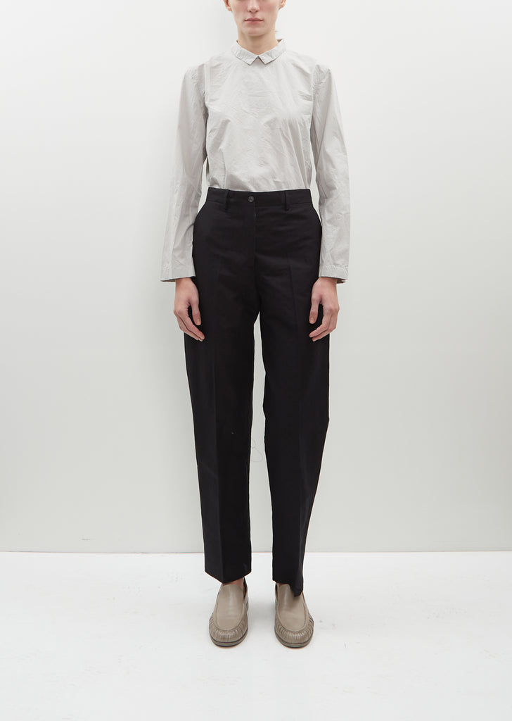 Katia Wide Cotton-Linen Pants – La Garçonne