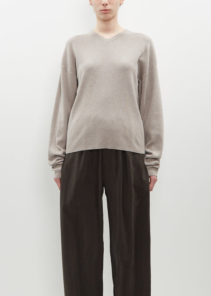 extreme cashmere n°317 Nisse cashmere jumper - Neutrals