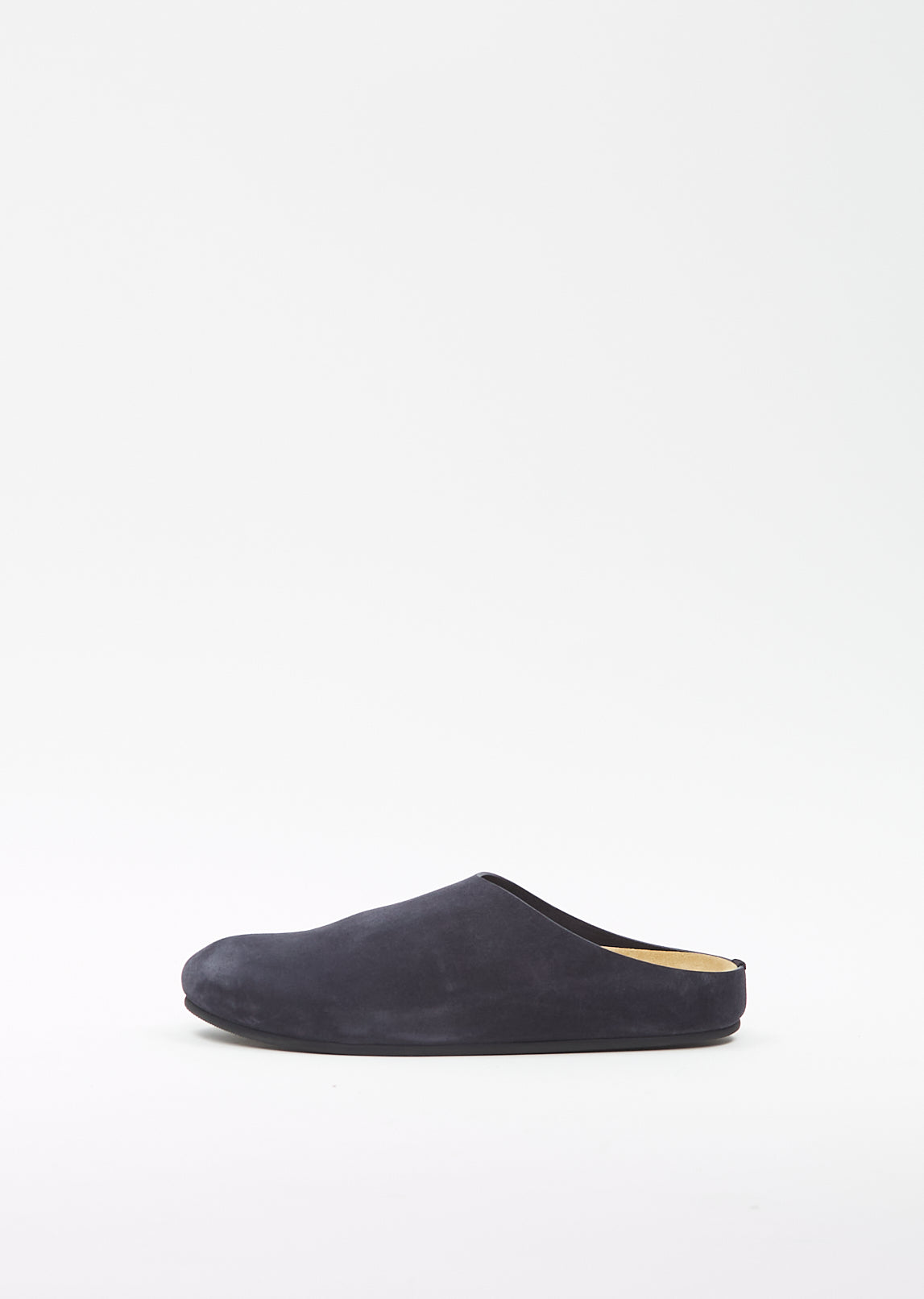 The Row Hugo Suede Mules In Blue