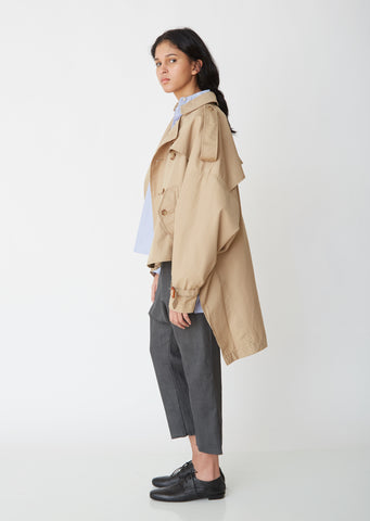 R13 Khaki Tuck-In Trench Coat トレンチコート - eldror.co.il