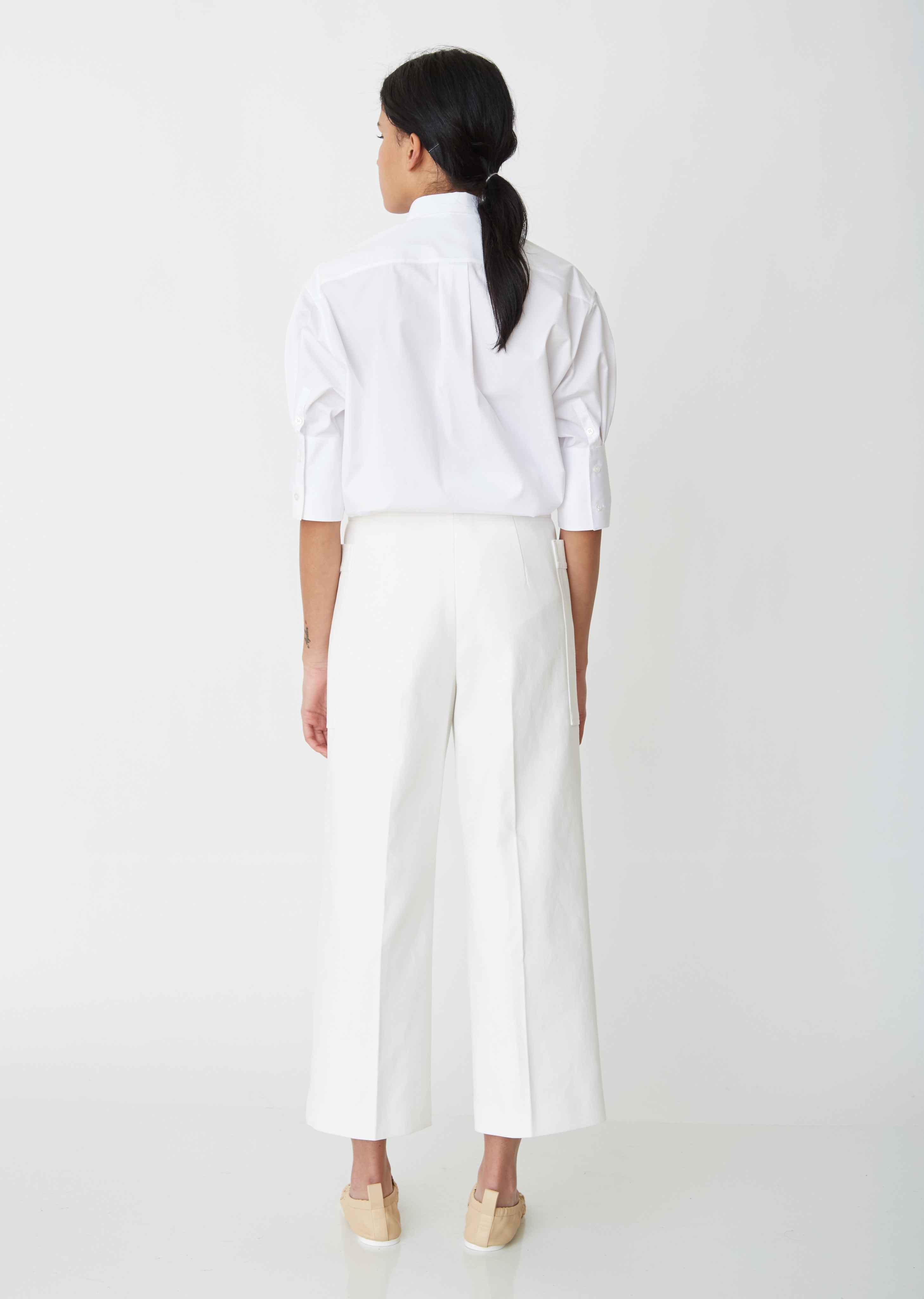 Gaston Cropped Trousers With Front Pockets – La Garçonne