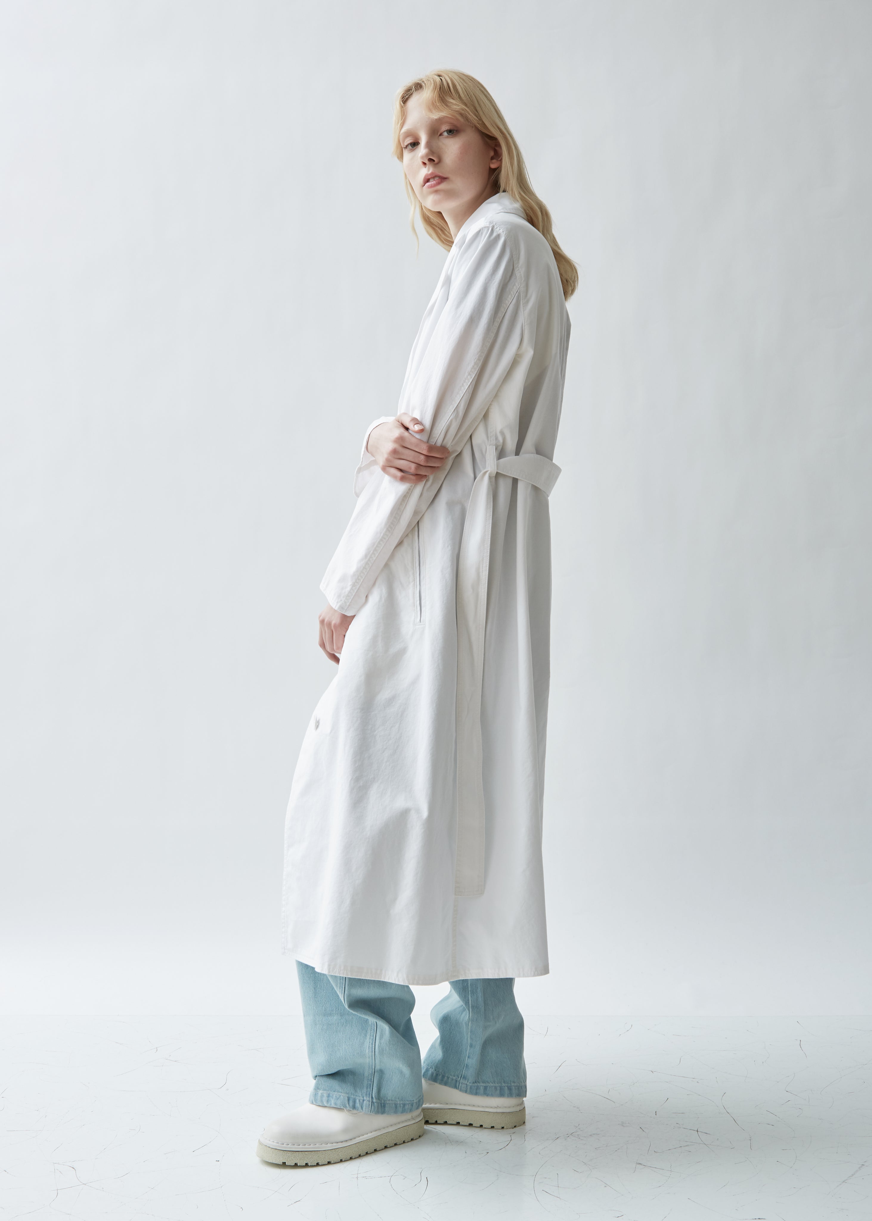 Belted Washed Cotton Trench Coat – La Garçonne