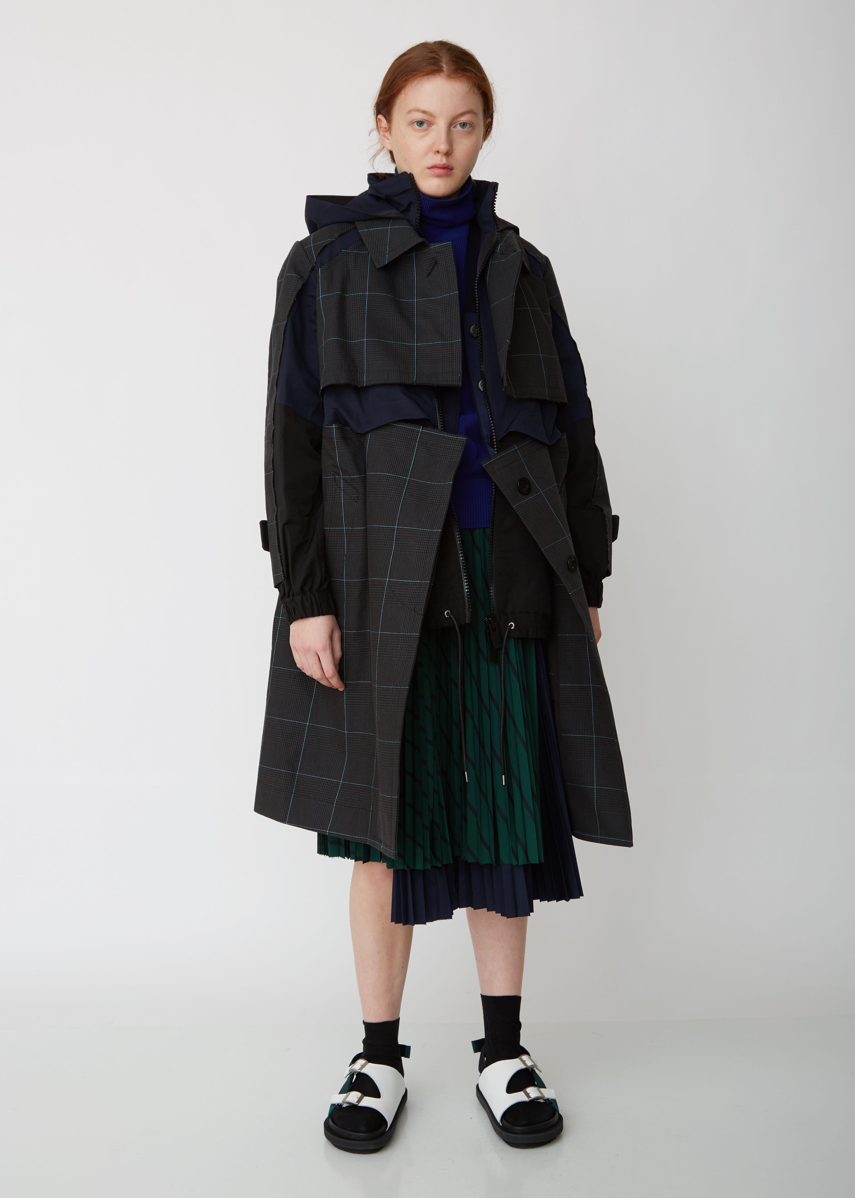 sacai 】glencheck mix dress サイズ1 割引卸売 icqn.de