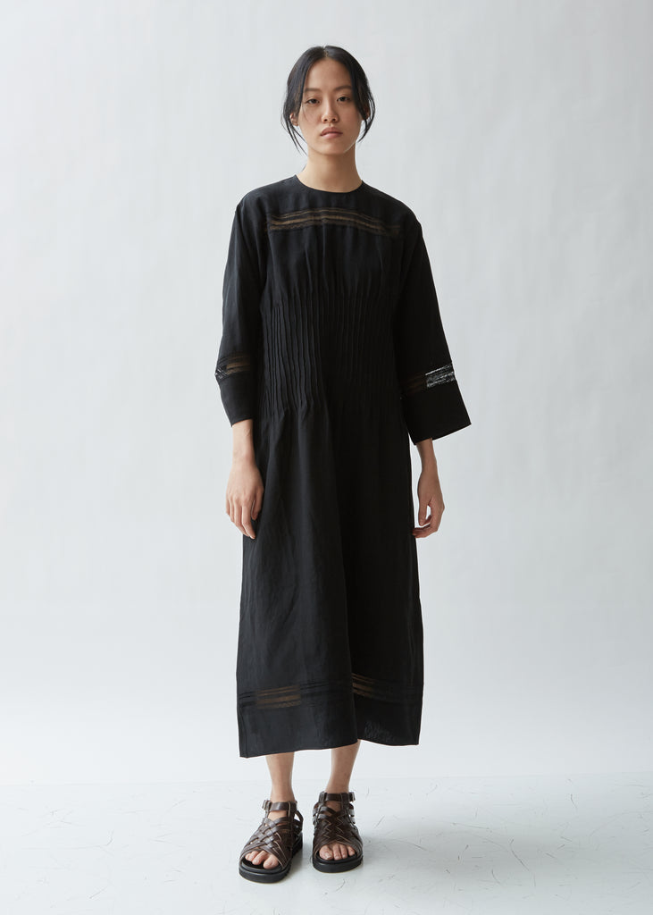 Doral Light Linen Canvas Dress – La Garçonne