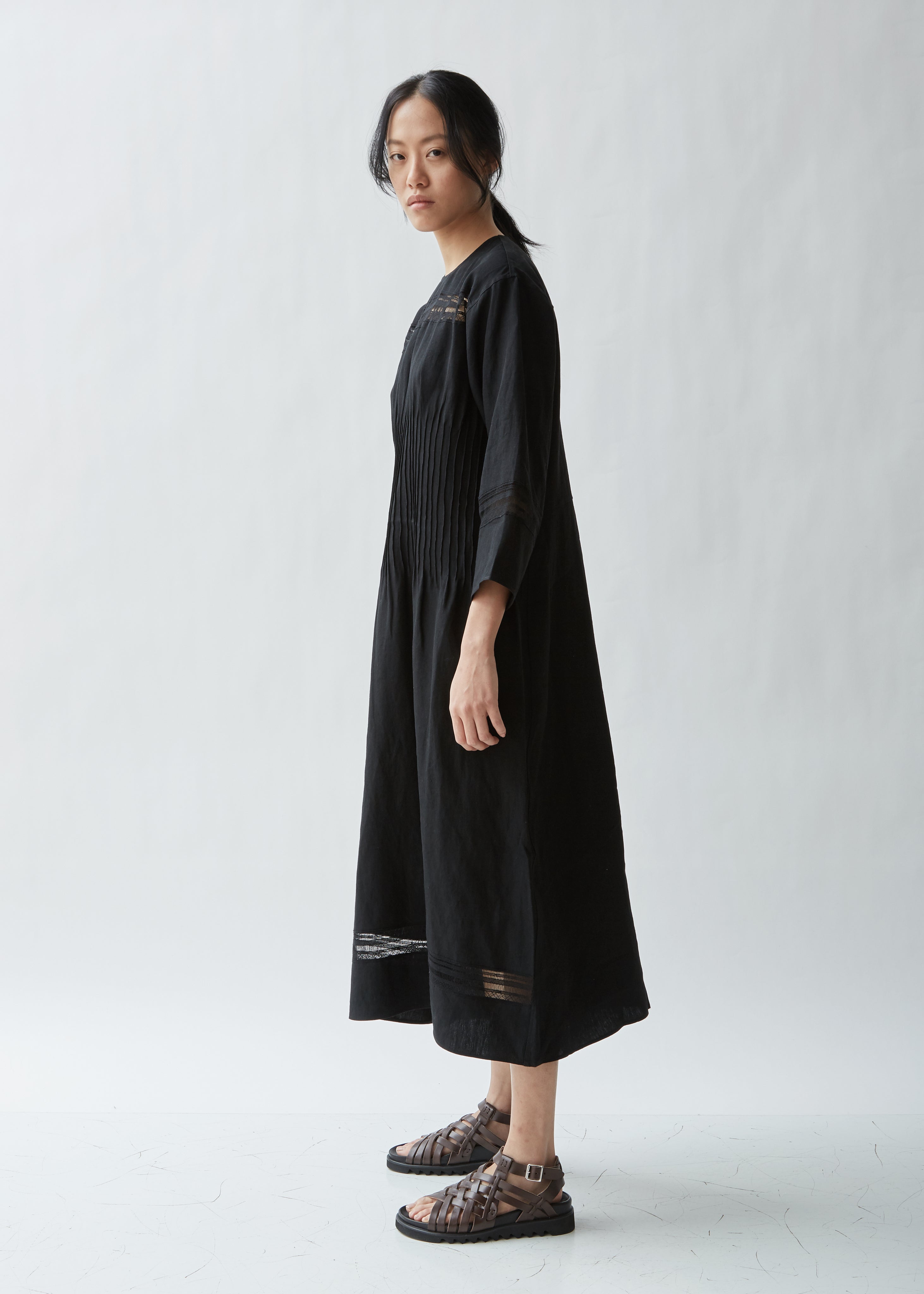 Doral Light Linen Canvas Dress – La Garçonne