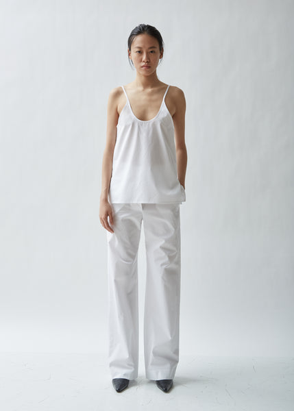 Cotton Poplin Relaxed Trouser – La Garçonne