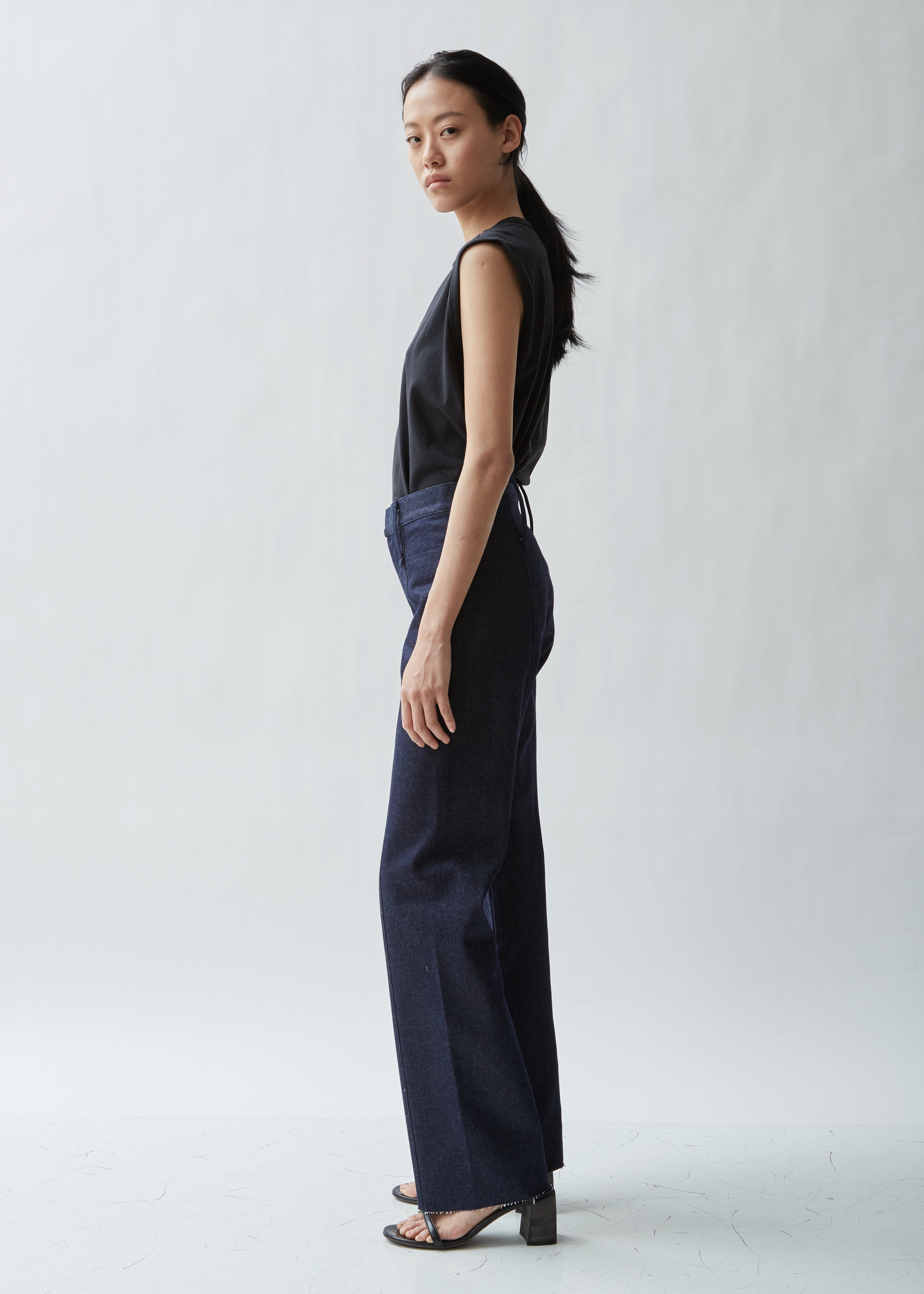 Denim Trousers by Gabriela Coll Garments- La Garçonne