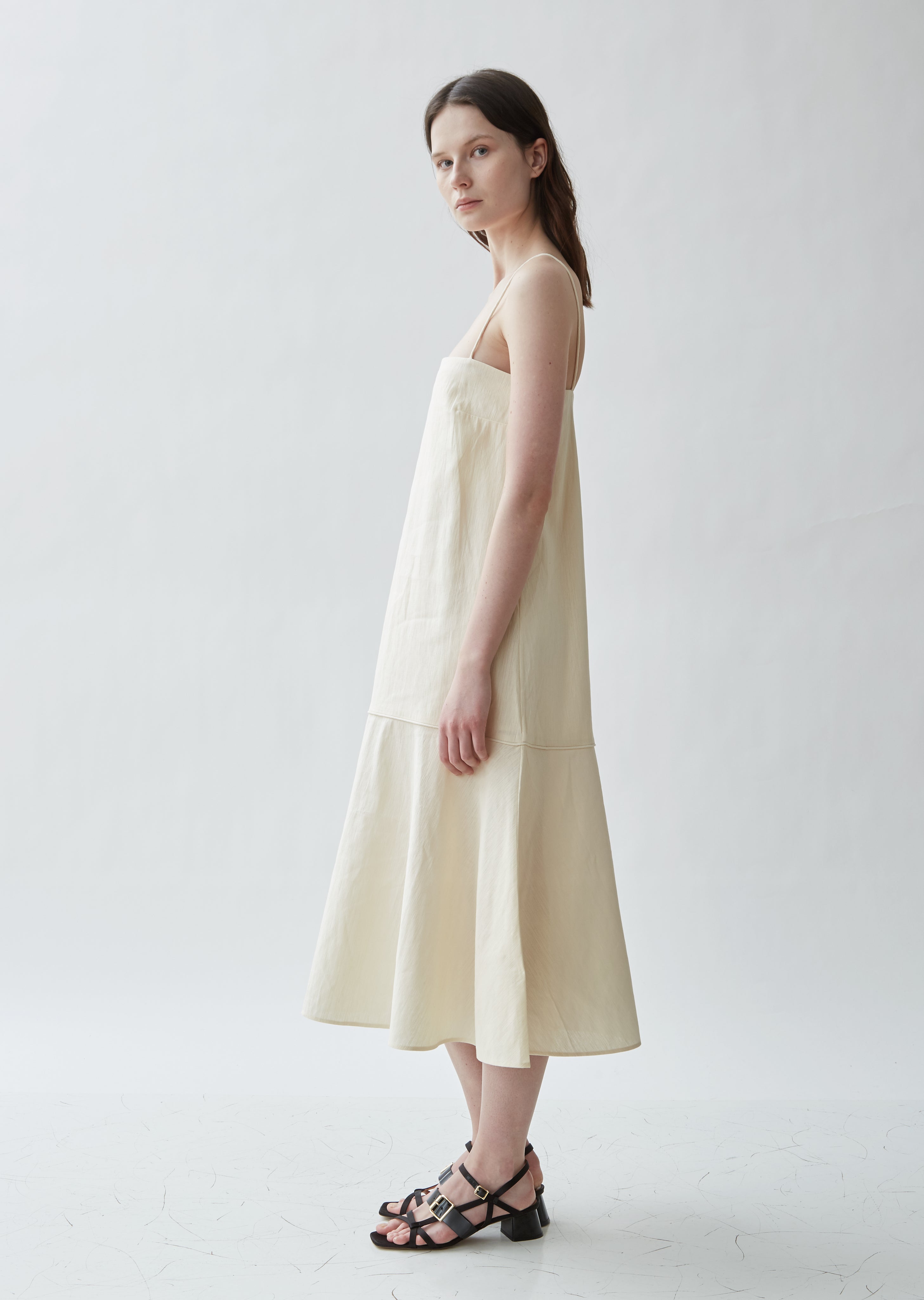 Andorra Sleeveless Cotton Linen Dress – La Garçonne