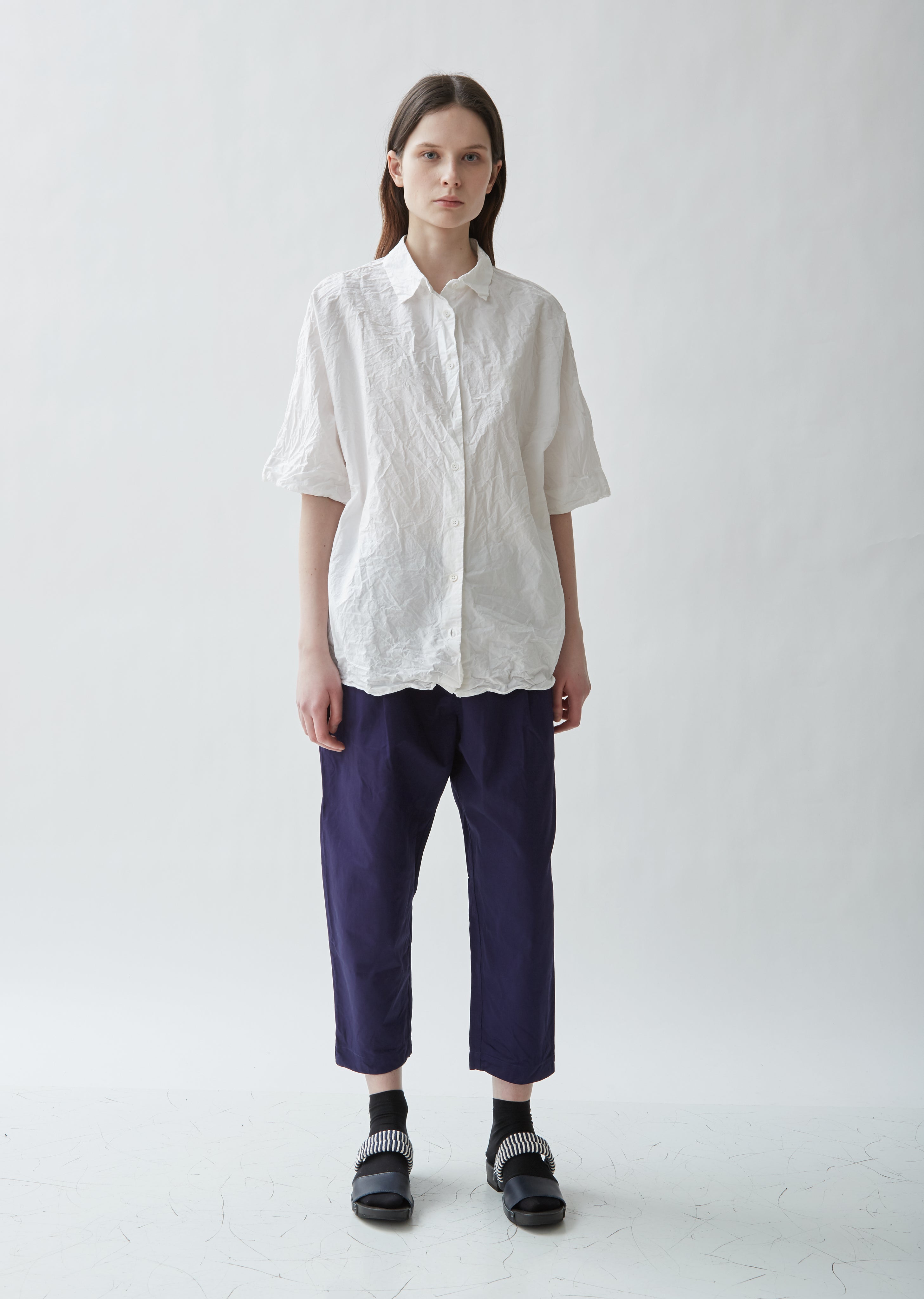 Washed Paper Cotton Shirt – La Garçonne