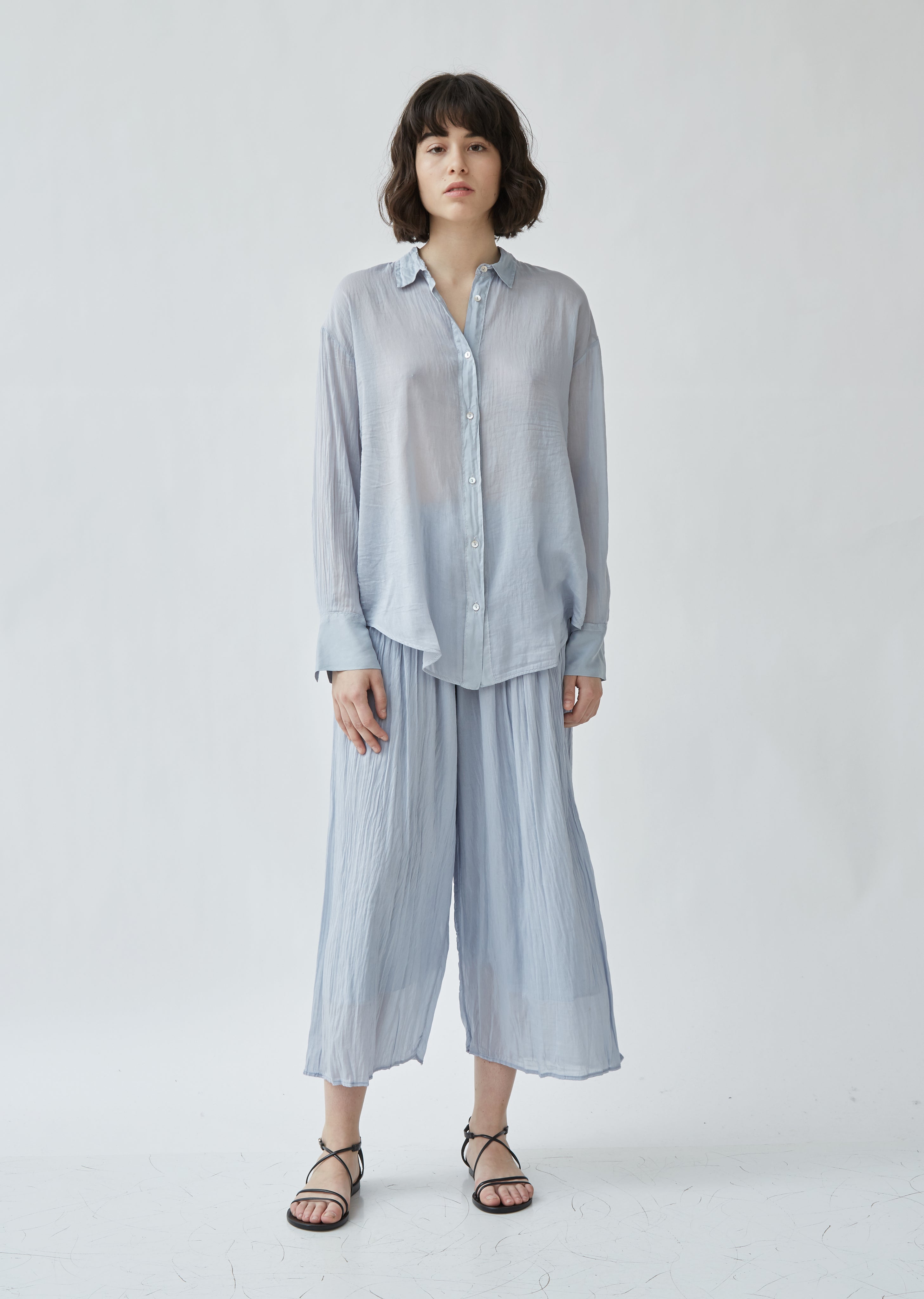 Cotton & Silk Voile Shirt – La Garçonne