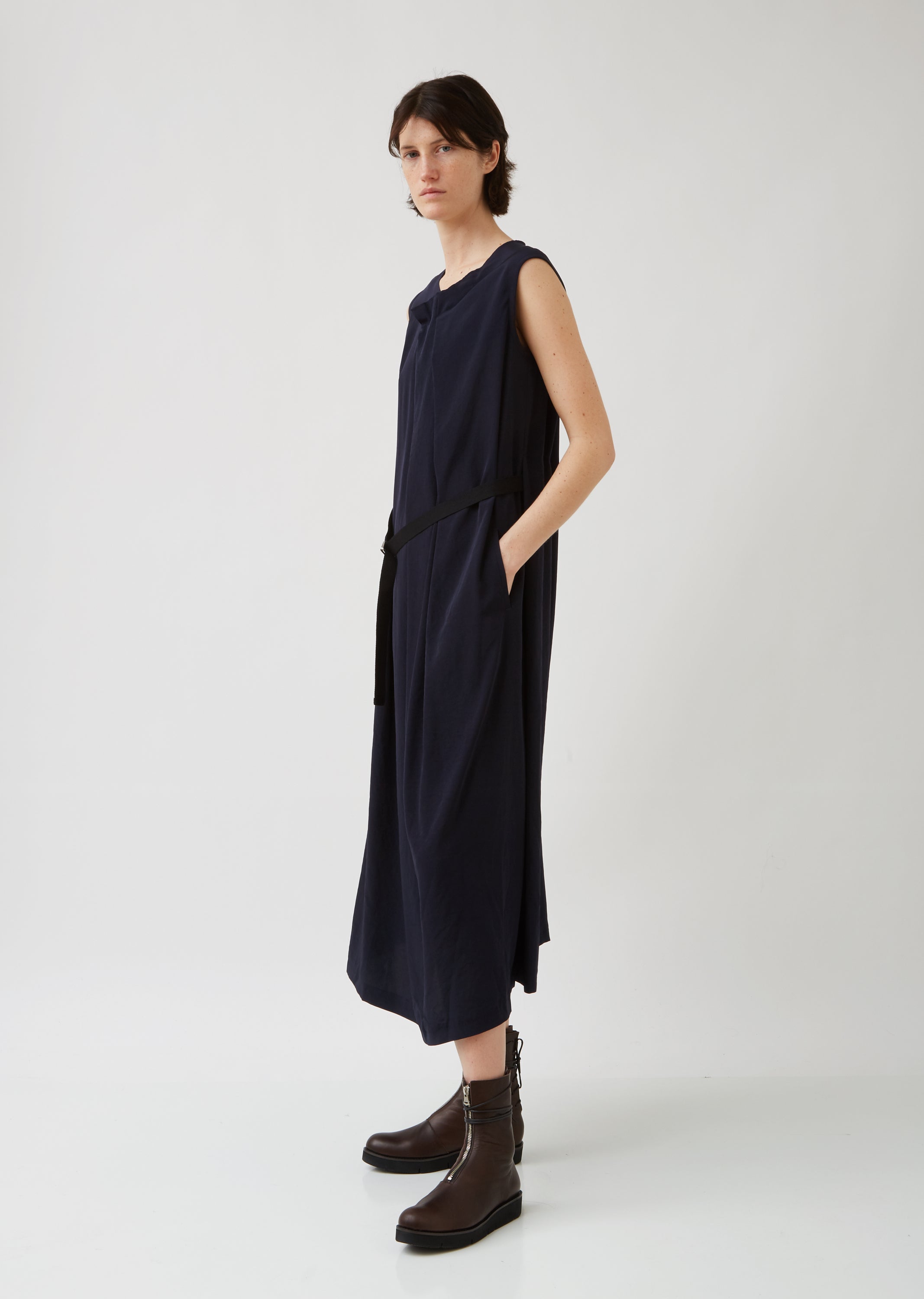 N-F Pleats Long Dress – La Garçonne