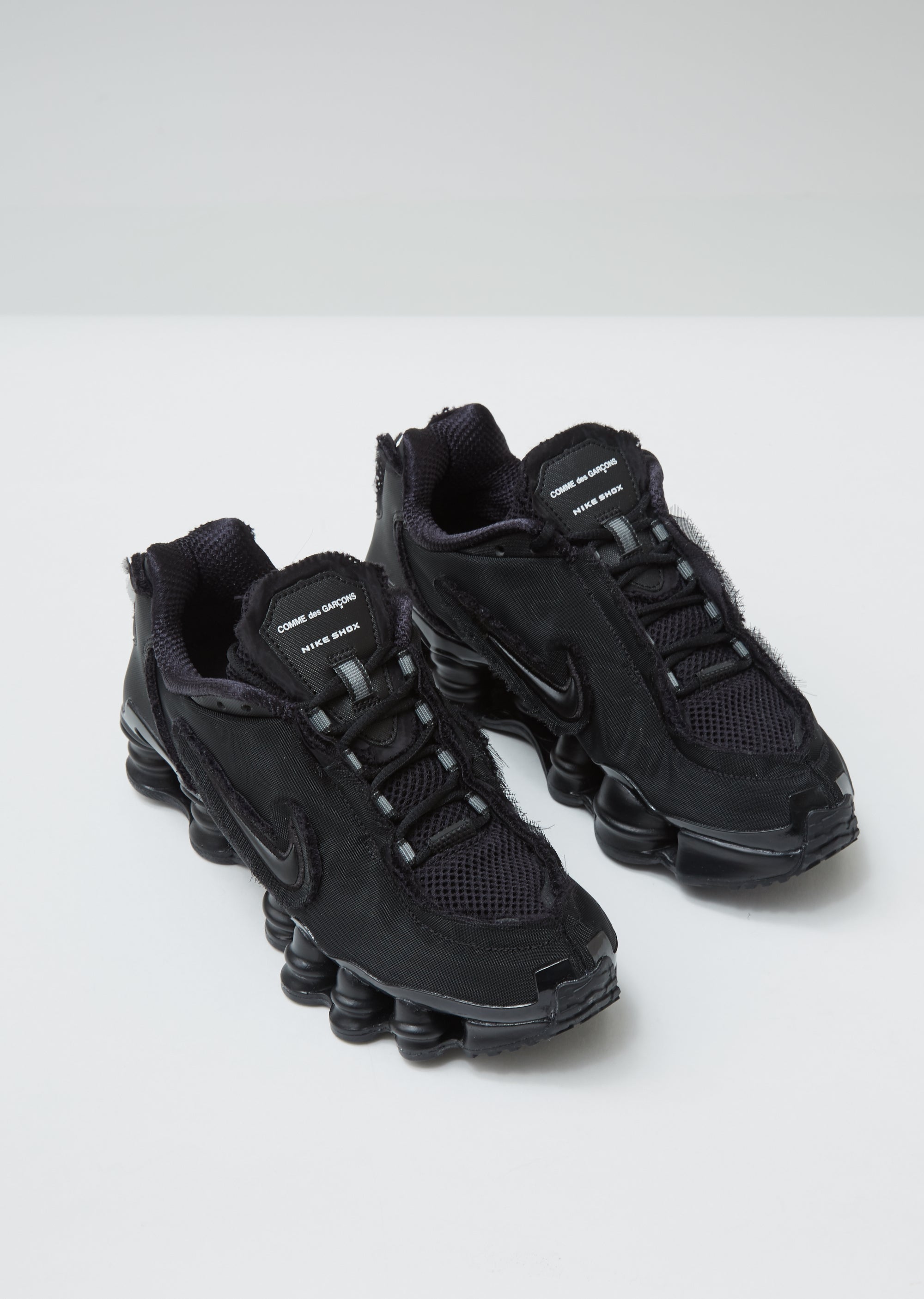 nike shox tl comme des garcons black