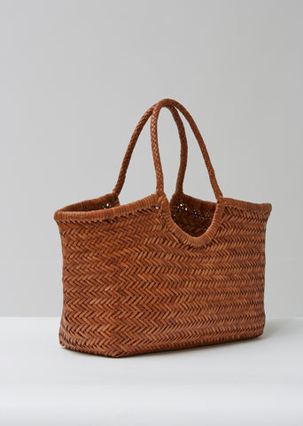 Nantucket Woven Leather Bag by Dragon Diffusion- La Garçonne