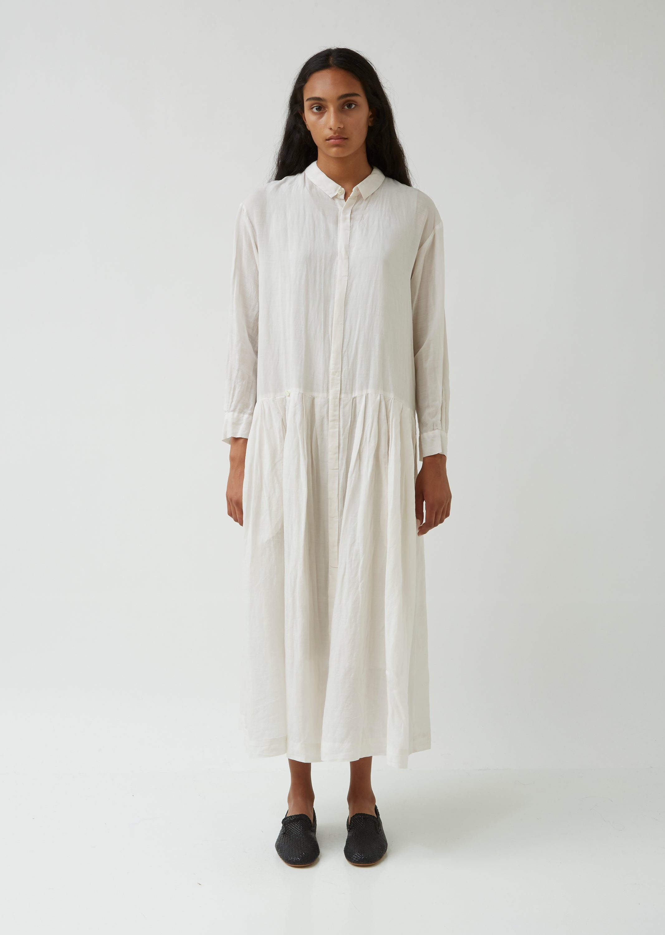 Zen Fragrance Tencel & Linen Shirt Dress – La Garçonne