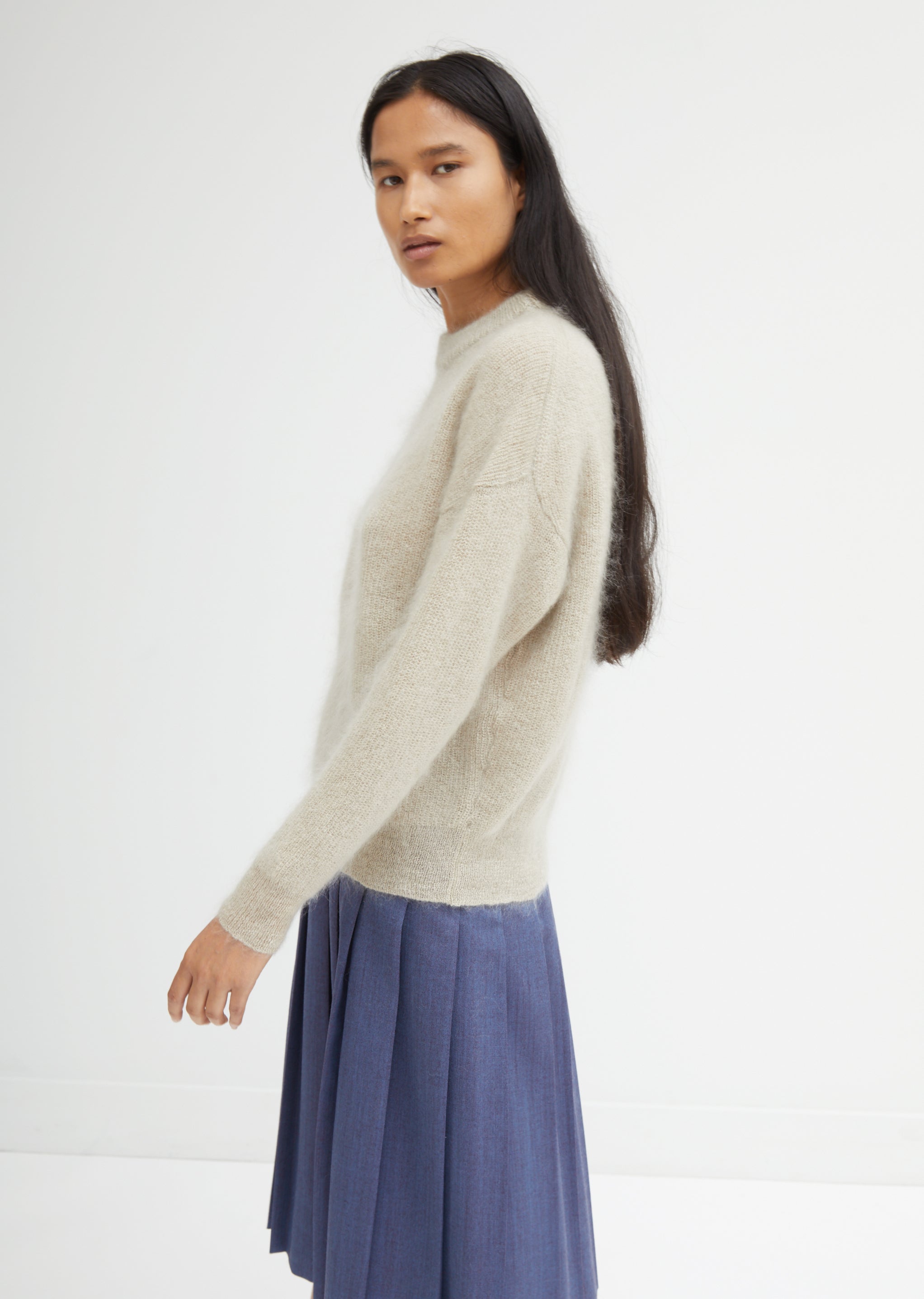 Mohair Silk Oversized Sweater by Liah- La Garçonne